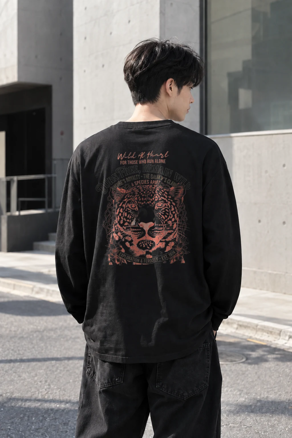 "Wild At Heart" Unisex Longsleeve T-shirt | Gildan 2400