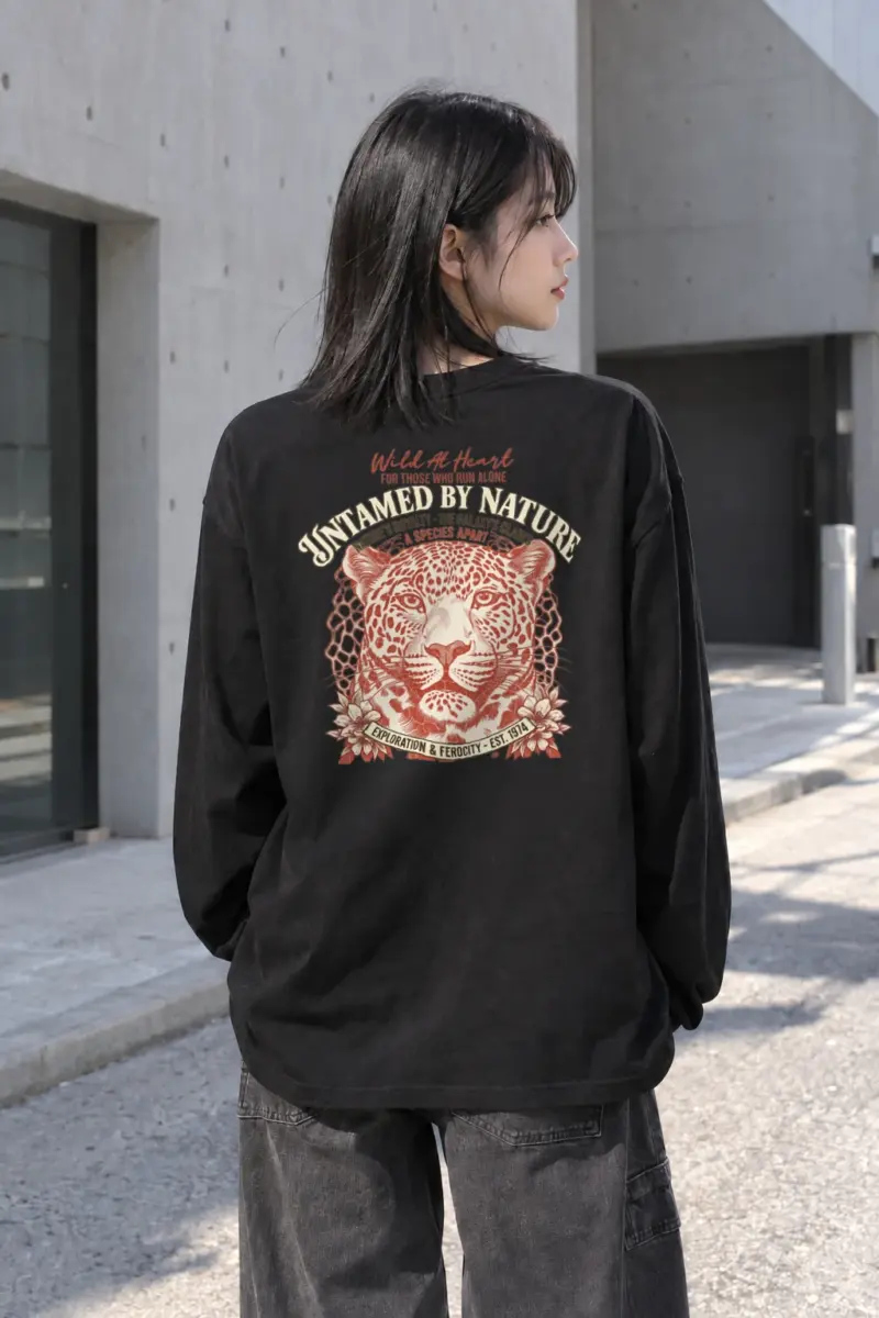 "Wild At Heart" Unisex Longsleeve T-shirt | Gildan 2400