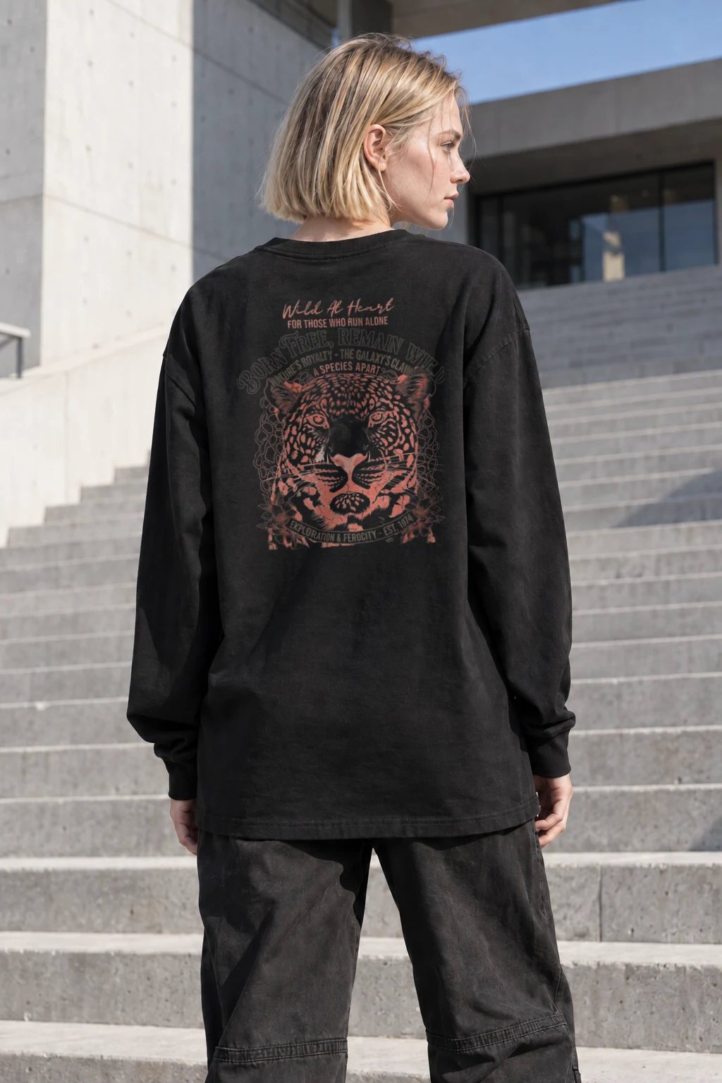 "Wild At Heart" Unisex Longsleeve T-shirt | Gildan 2400