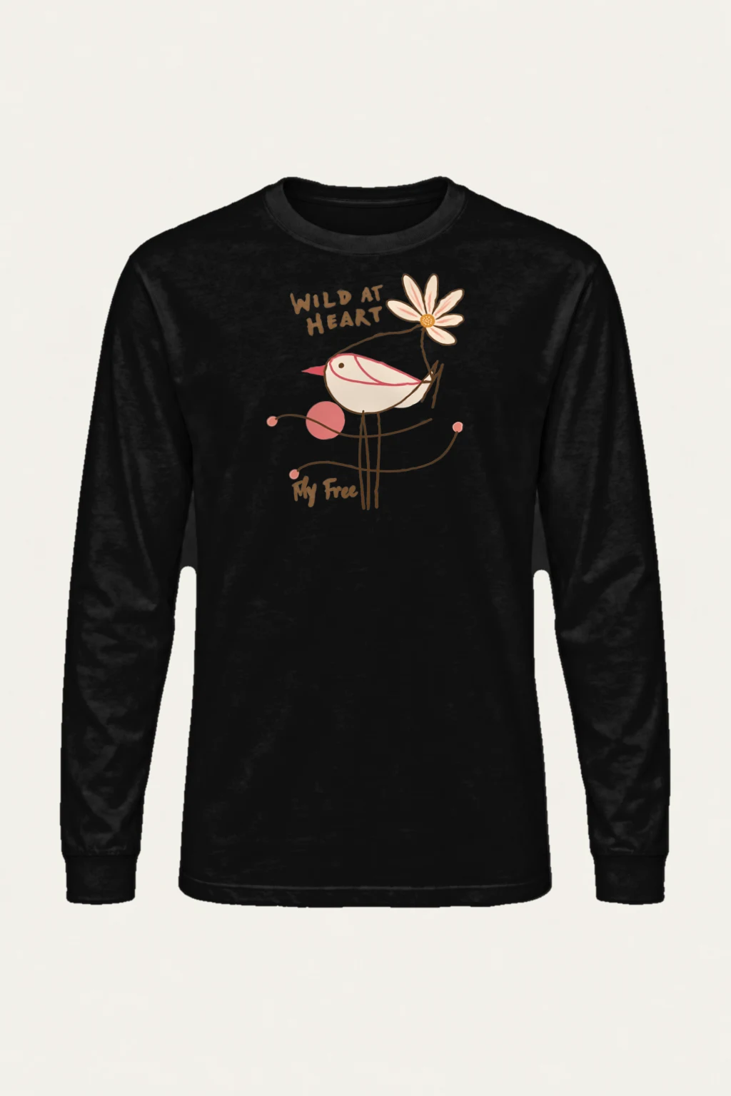 "Wild At Heart" Unisex Longsleeve T-shirt | Gildan 2400