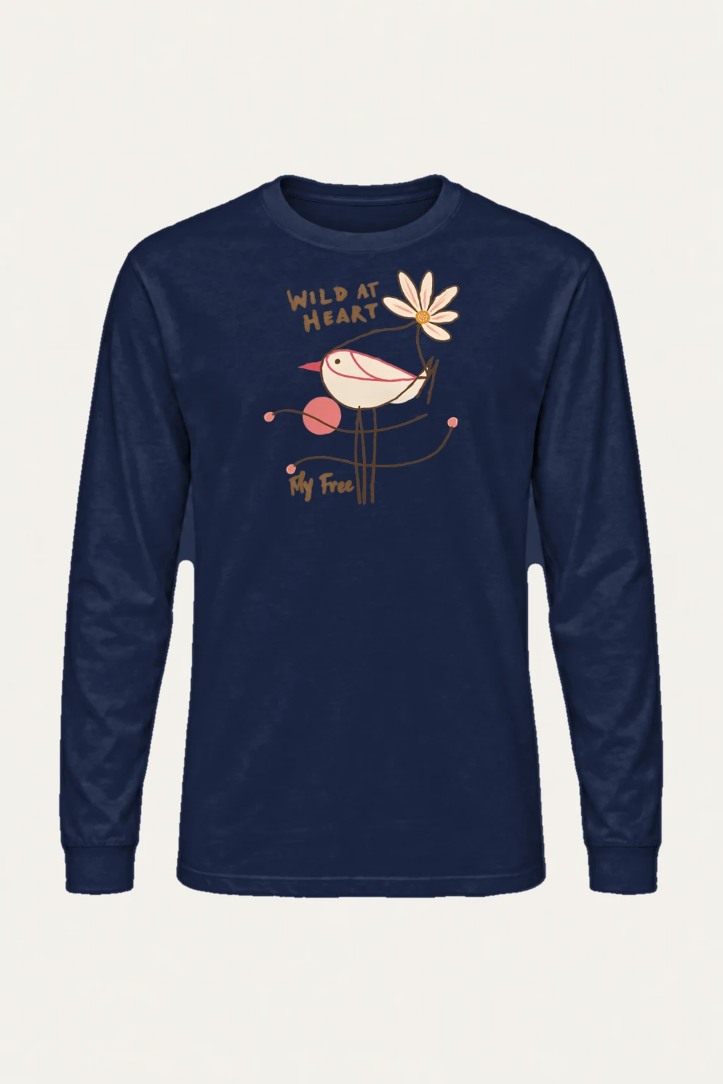 "Wild At Heart" Unisex Longsleeve T-shirt | Gildan 2400