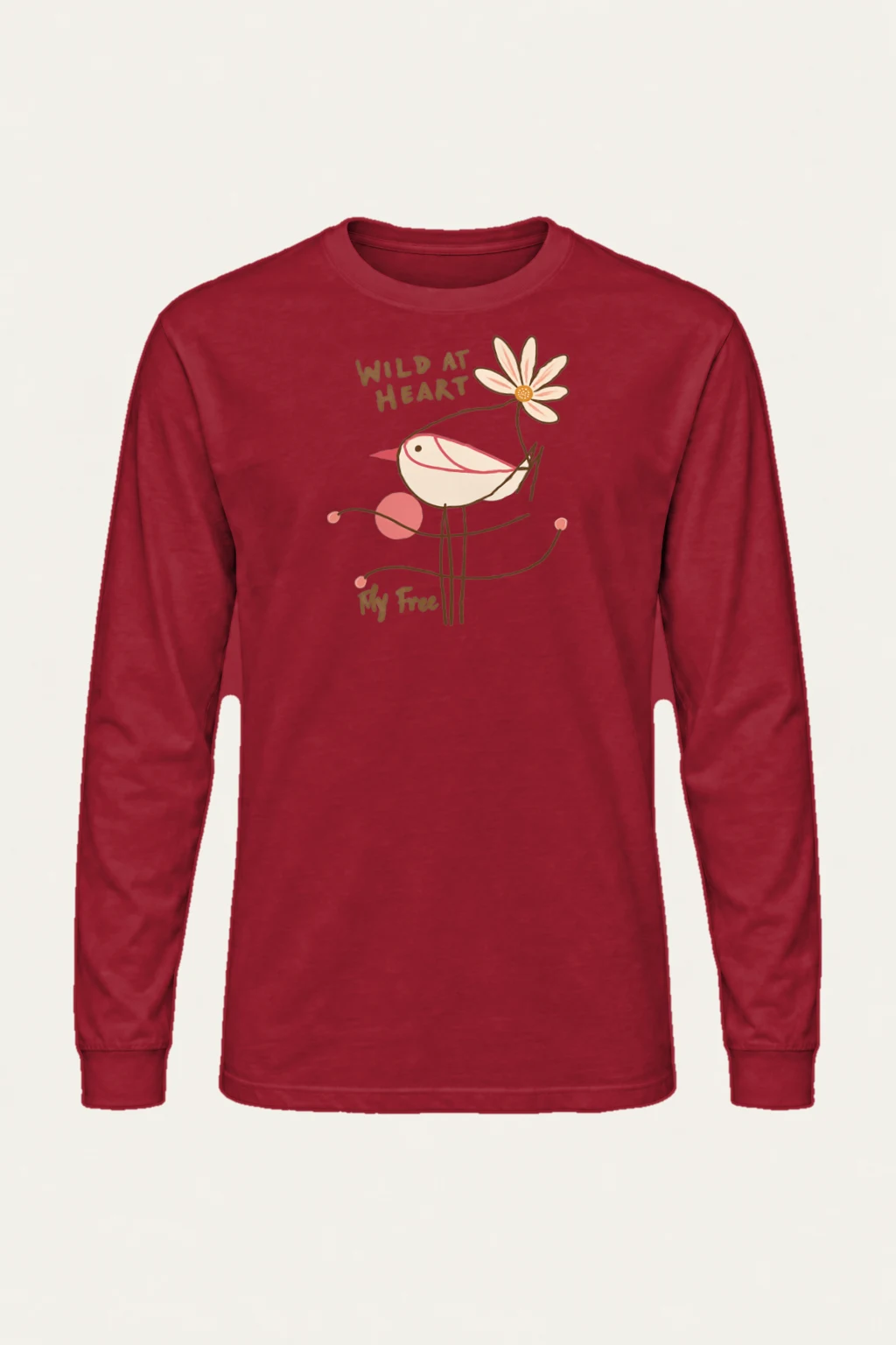 "Wild At Heart" Unisex Longsleeve T-shirt | Gildan 2400