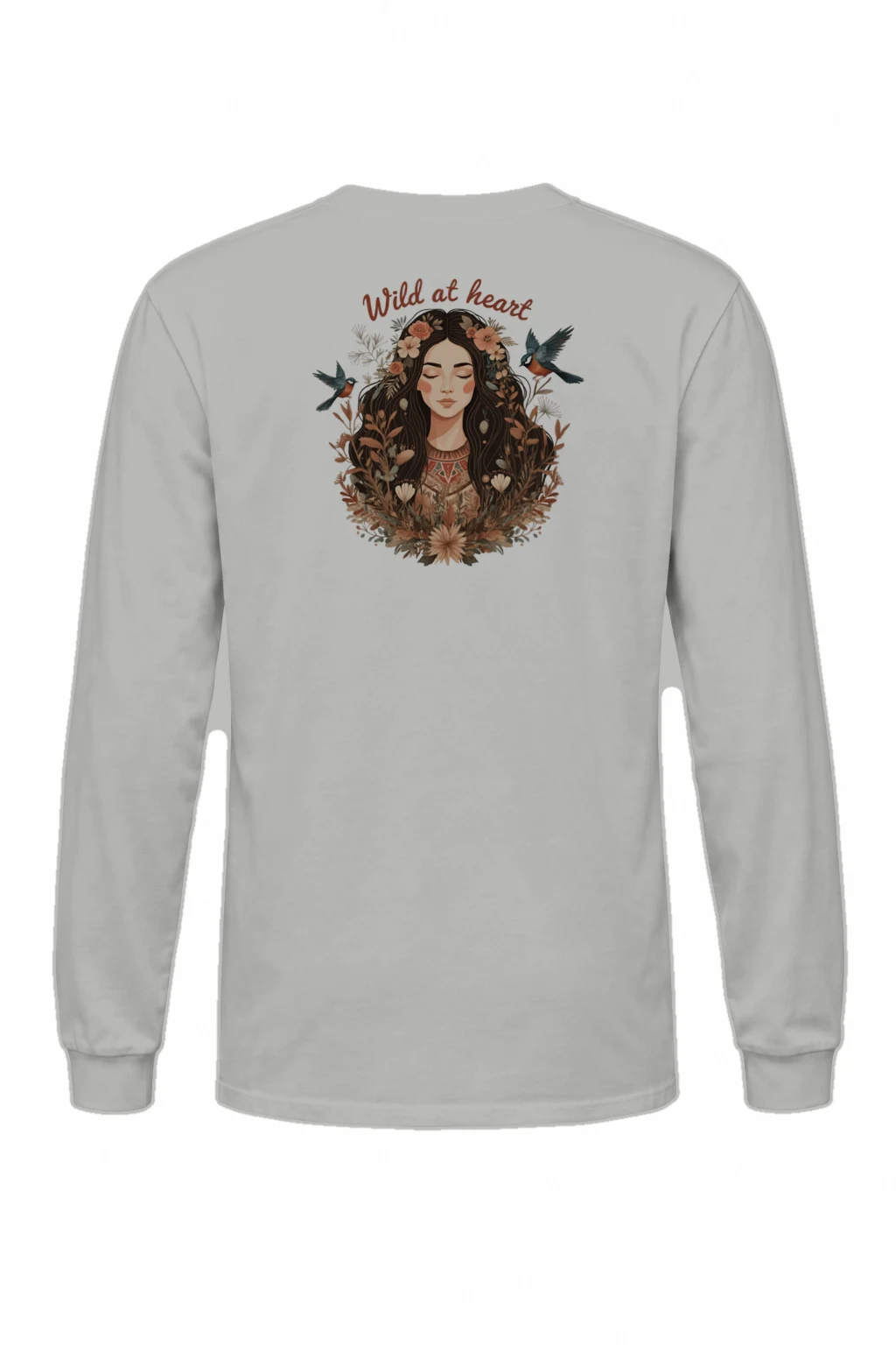 "Wild At Heart" Unisex Longsleeve T-shirt | Gildan 2400