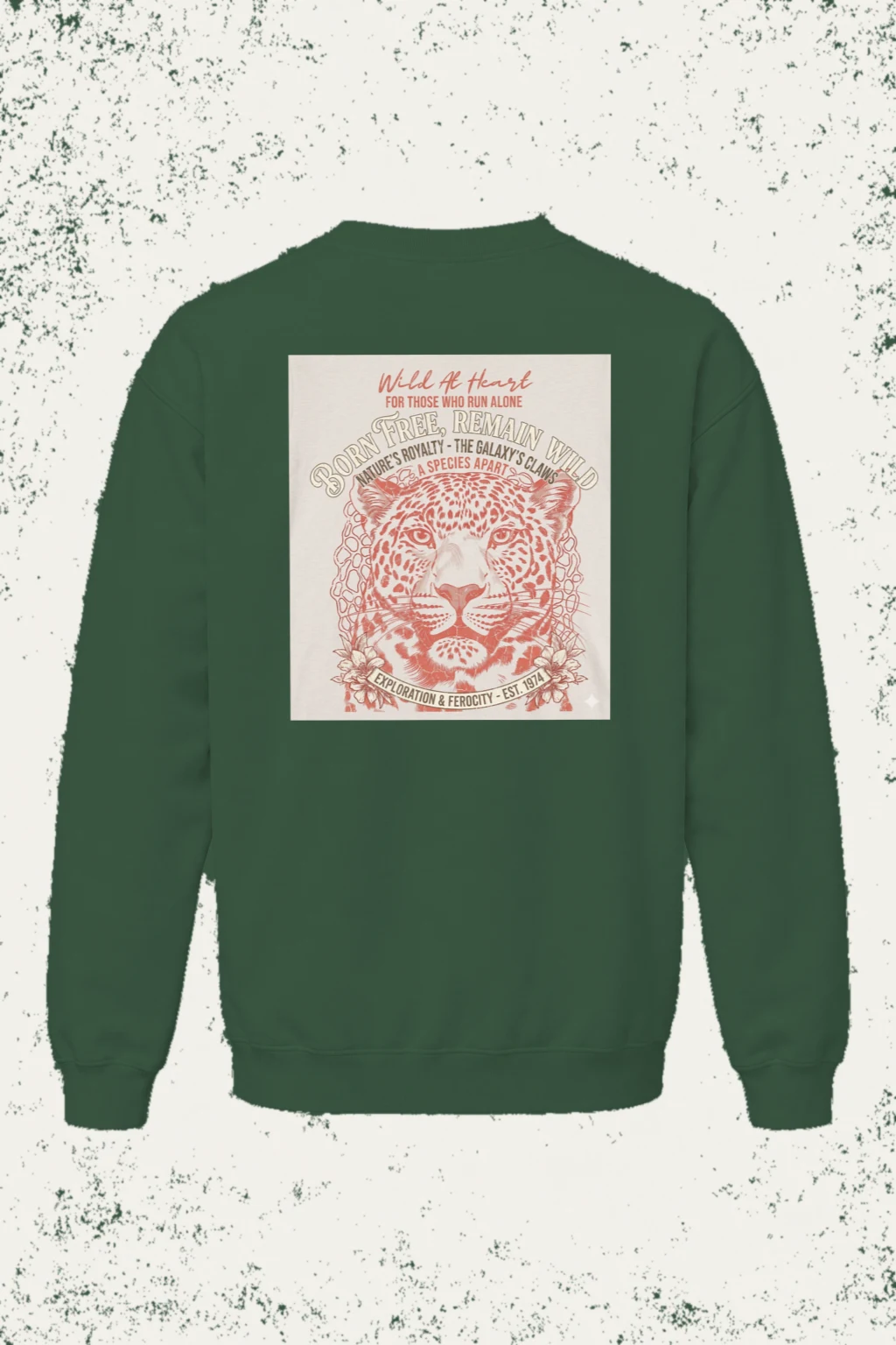 "Wild At Heart" Unisex Sponge Fleece Crewneck Sweatshirt | Bella + Canvas 3901
