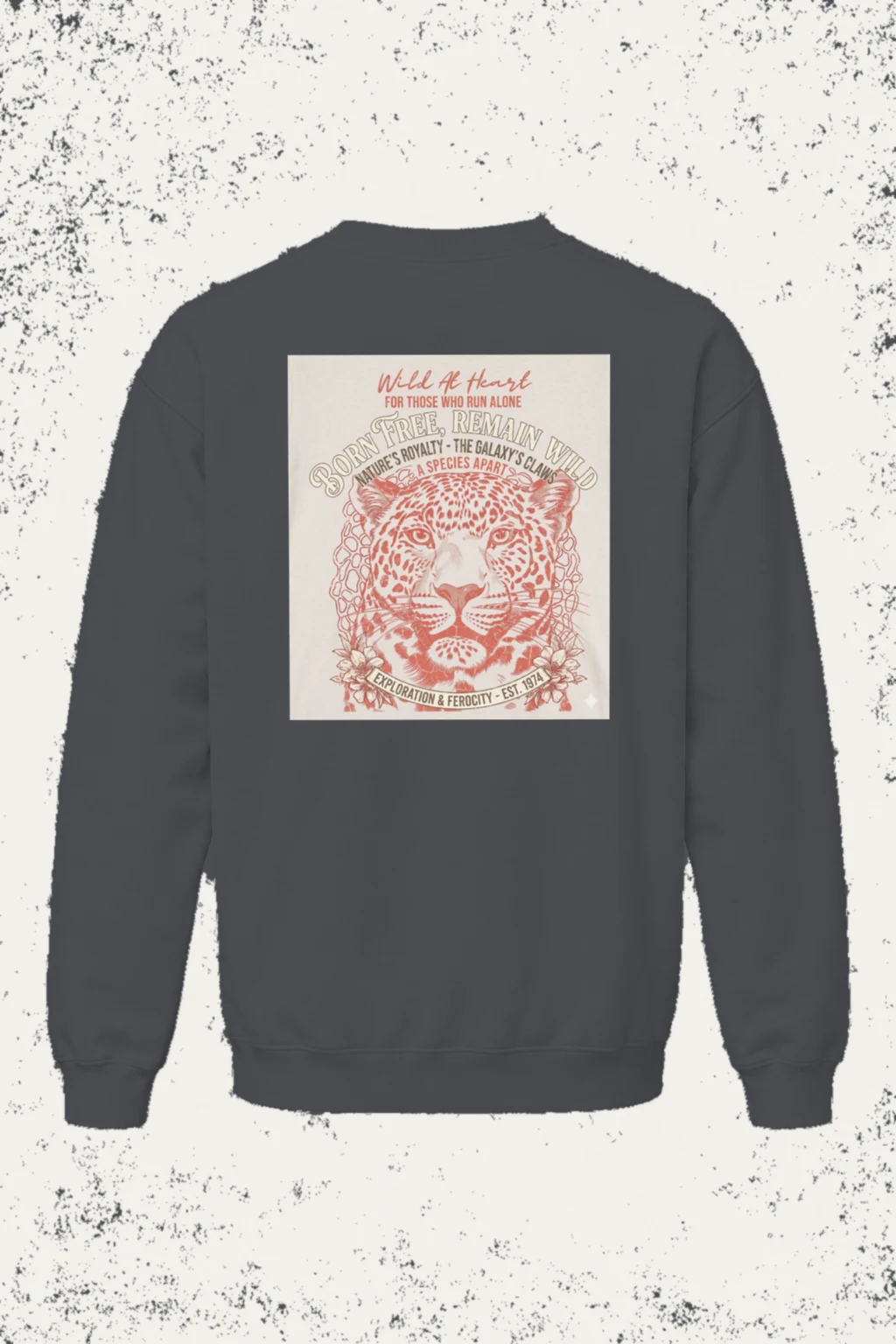"Wild At Heart" Unisex Sponge Fleece Crewneck Sweatshirt | Bella + Canvas 3901
