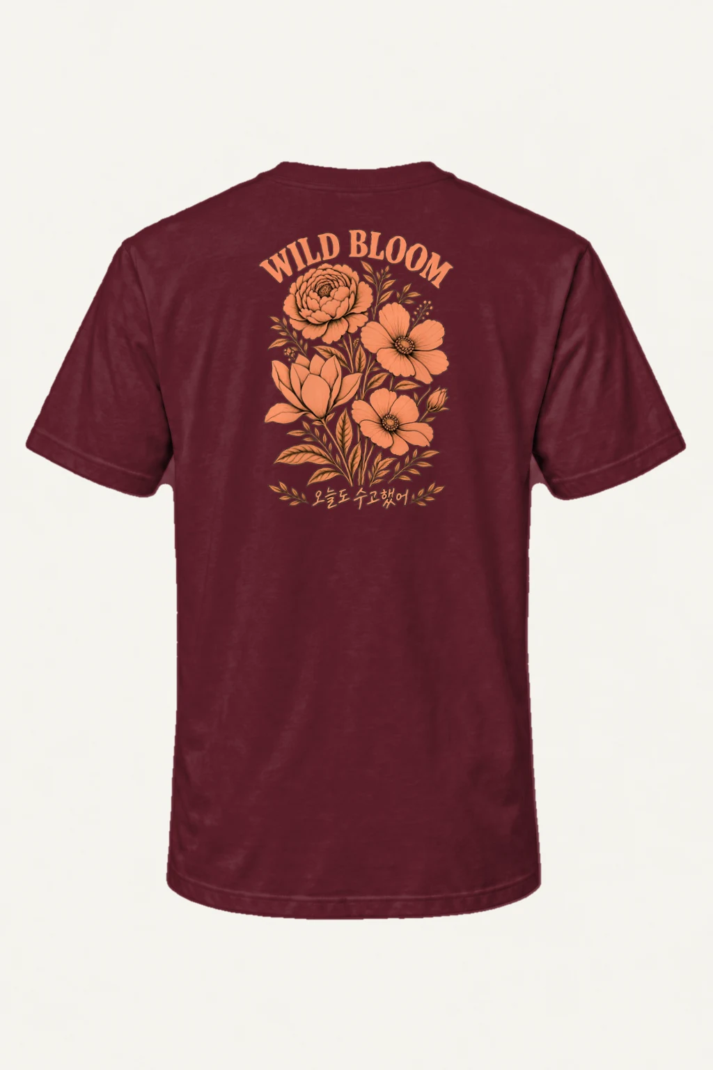 "Wild Bloom Bouquet" Heavyweight Unisex Crewneck T-shirt | Gildan 5000