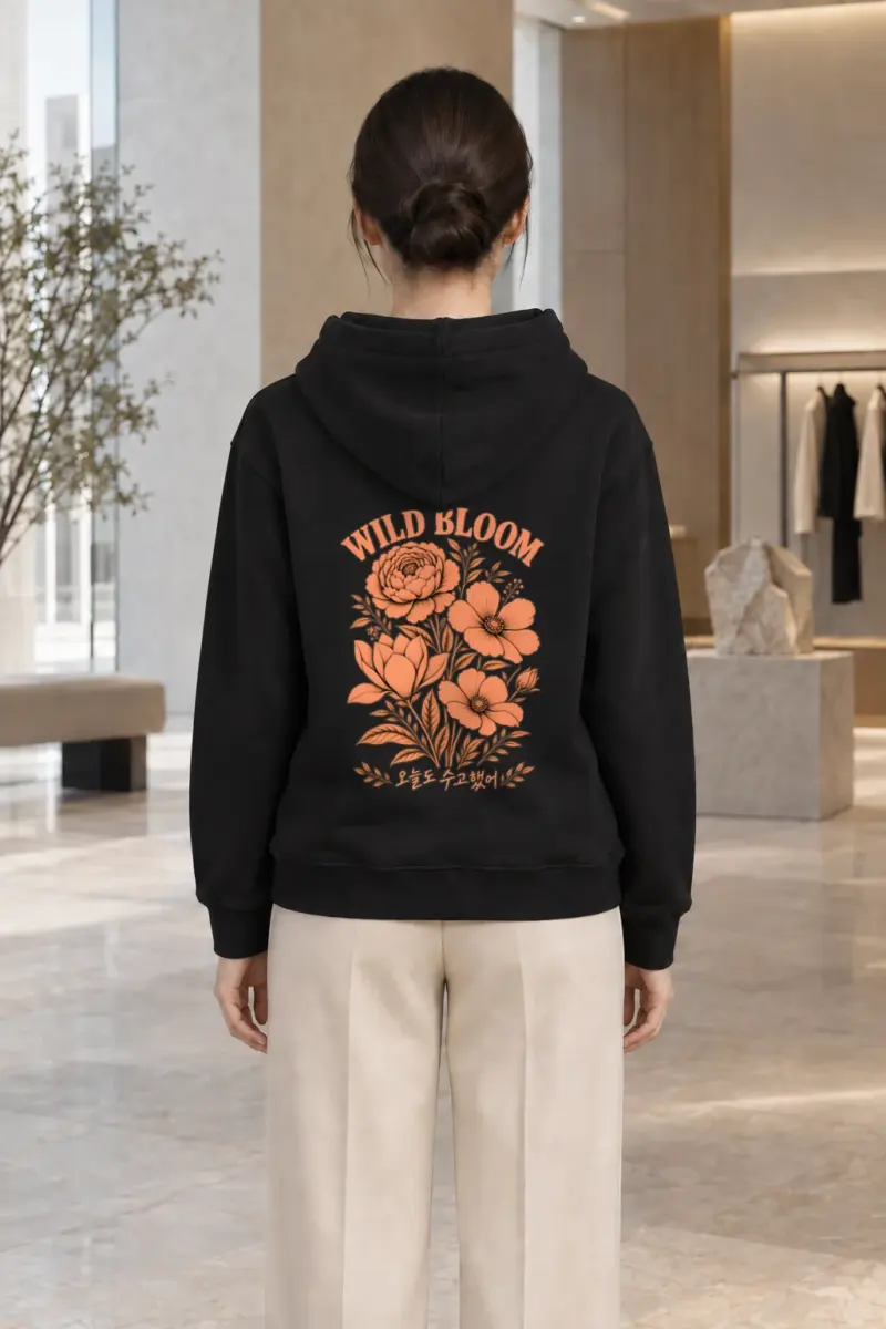 "Wild Bloom" Heavy Blend Unisex Pullover Hoodie | Gildan 18500
