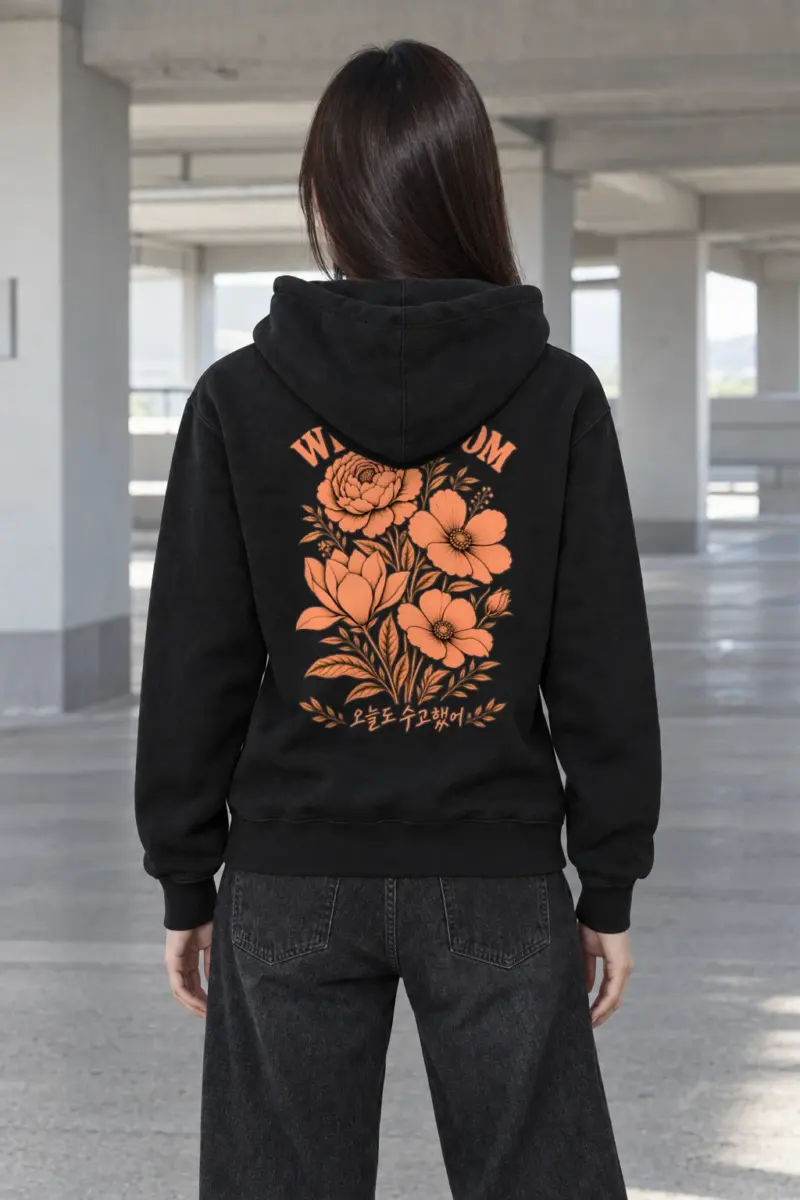 "Wild Bloom" Heavy Blend Unisex Pullover Hoodie