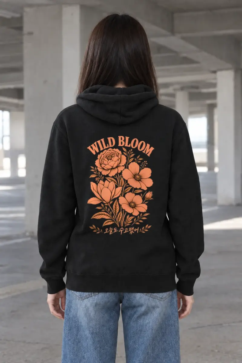 "Wild Bloom" Heavy Blend Unisex Pullover Hoodie