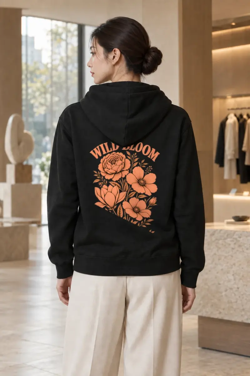 "Wild Bloom" Heavy Blend Unisex Pullover Hoodie | Gildan 18500
