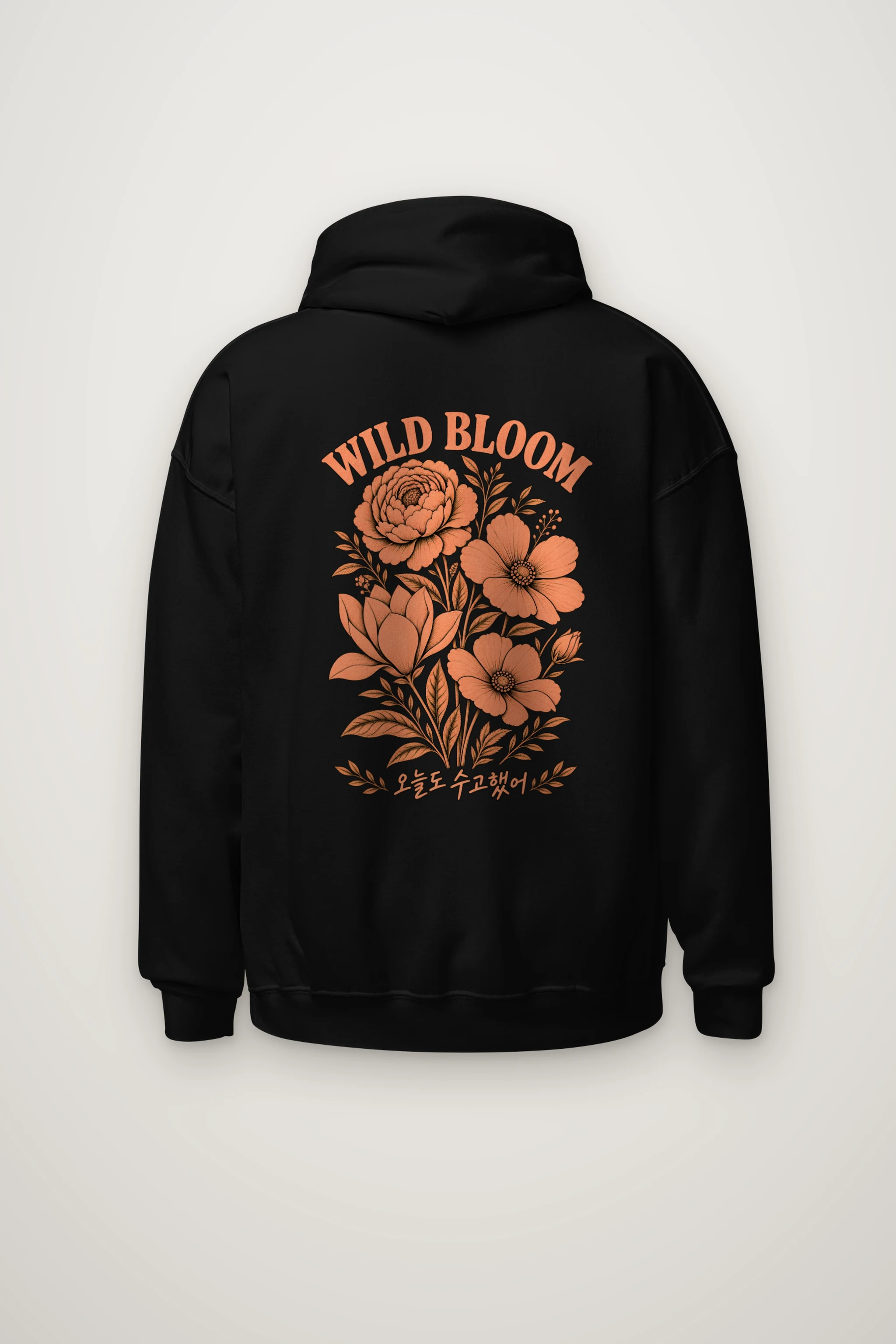 "Wild Bloom" Heavy Blend Unisex Pullover Hoodie