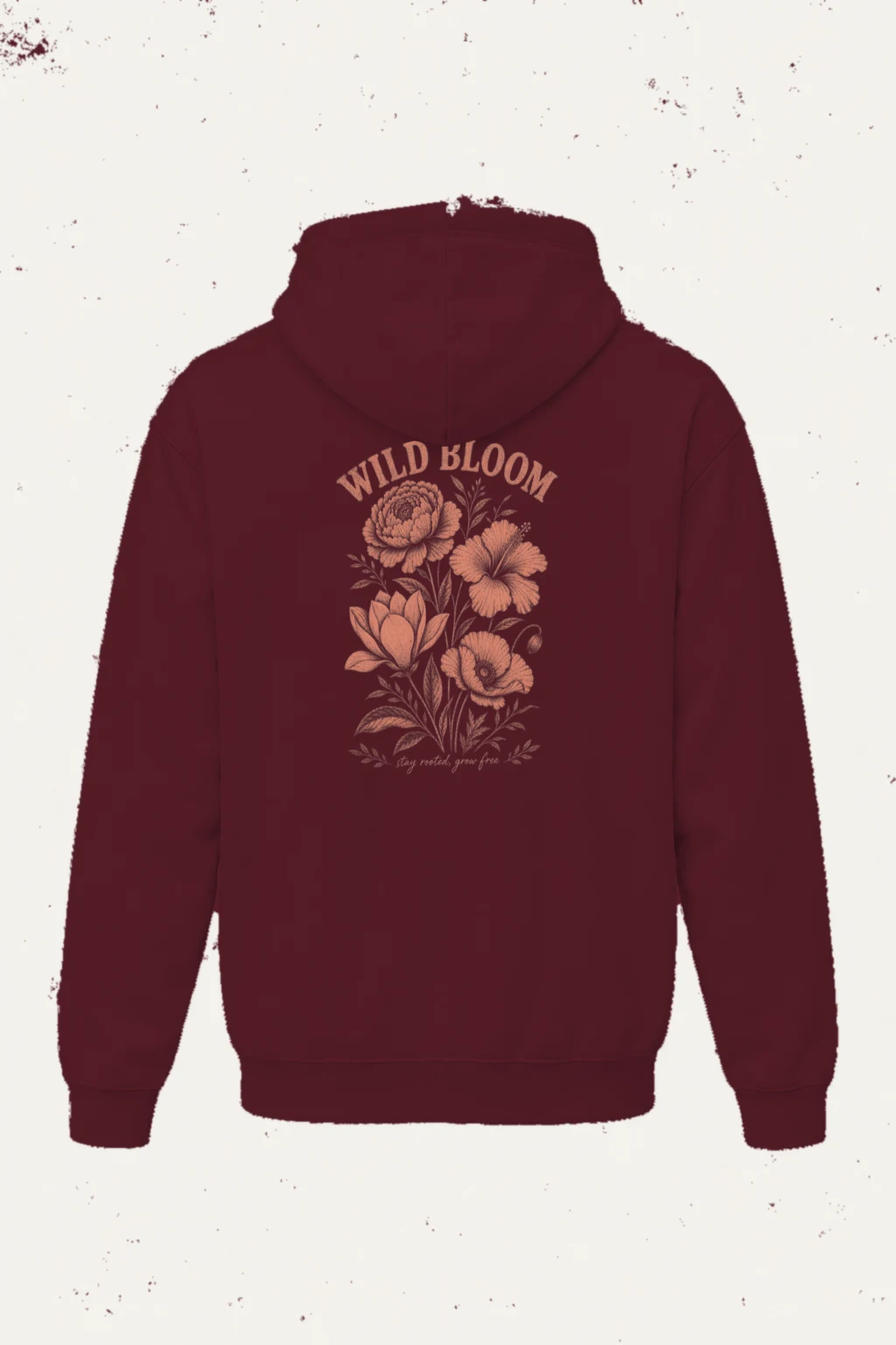 "Wild Bloom" Heavy Blend Unisex Pullover Hoodie | Gildan 18500