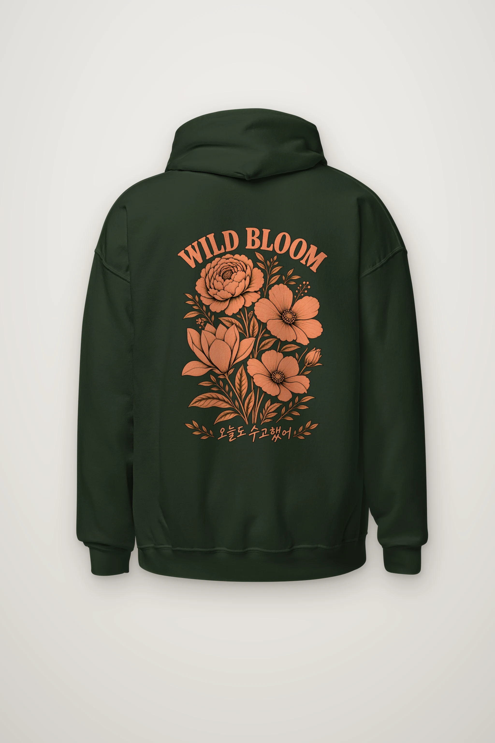 "Wild Bloom" Heavy Blend Unisex Pullover Hoodie