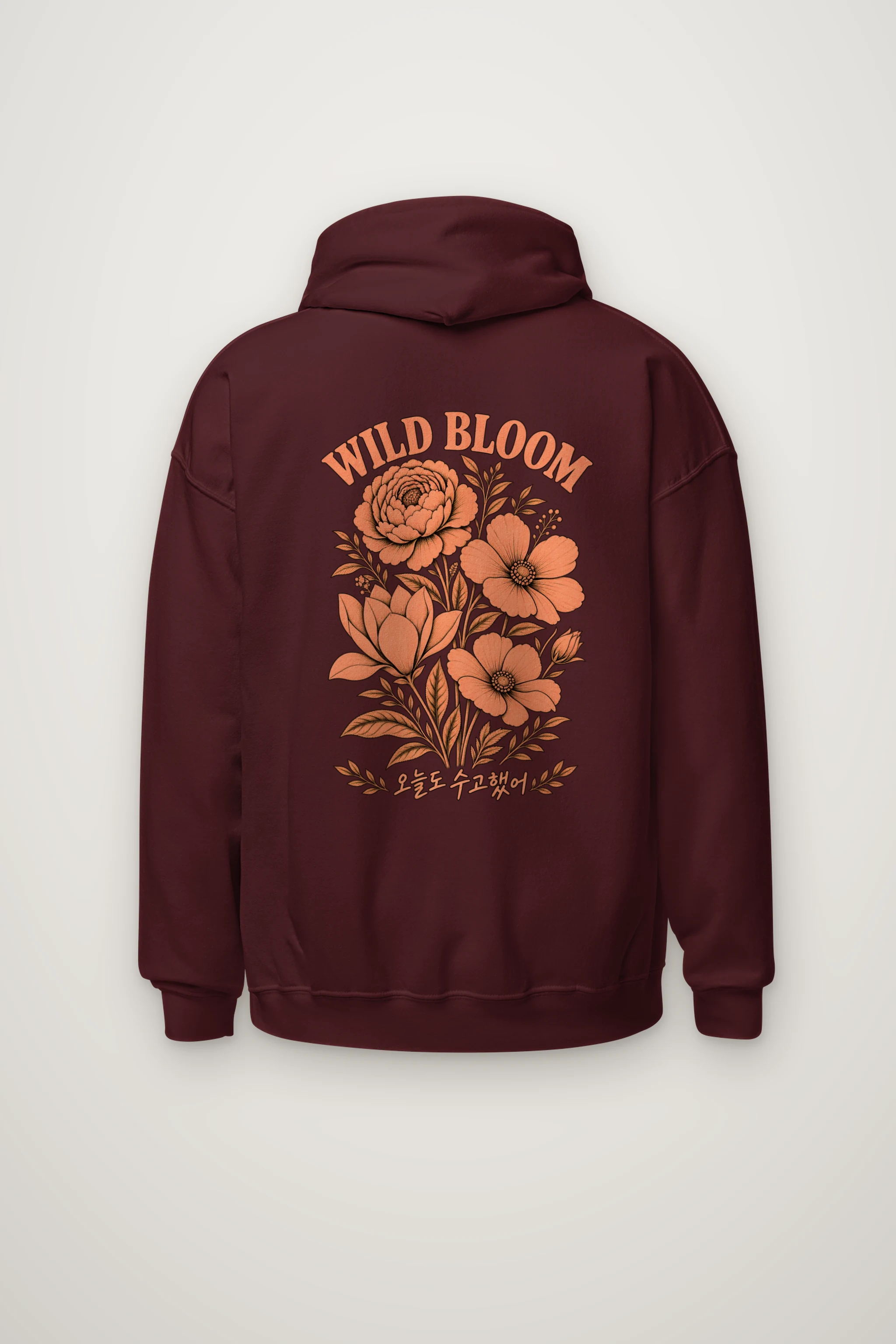 "Wild Bloom" Heavy Blend Unisex Pullover Hoodie