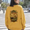 "Wild Bloom Seoul" Heavy Blend Unisex Crewneck Sweatshirt | Gildan 18000