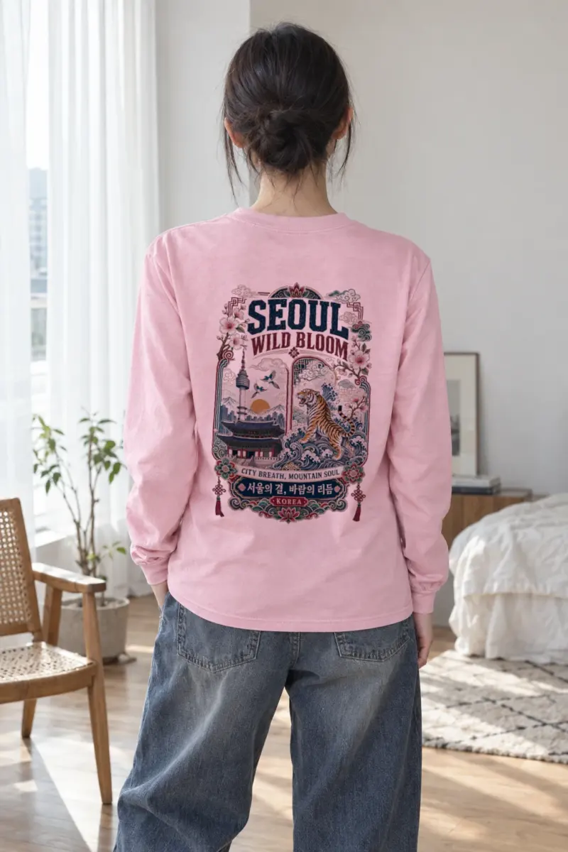 "Wild Bloom Seoul" Unisex Longsleeve T-shirt