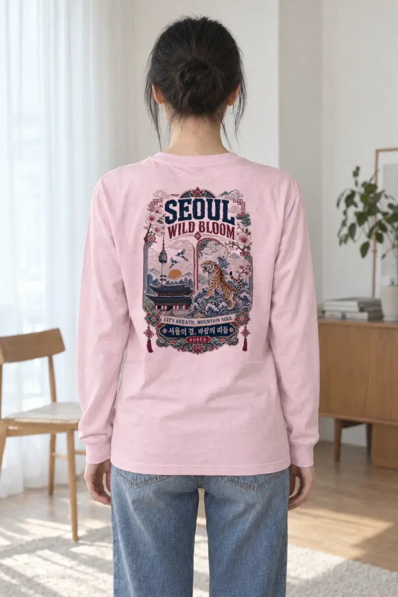 "Wild Bloom Seoul" Unisex Longsleeve T-shirt