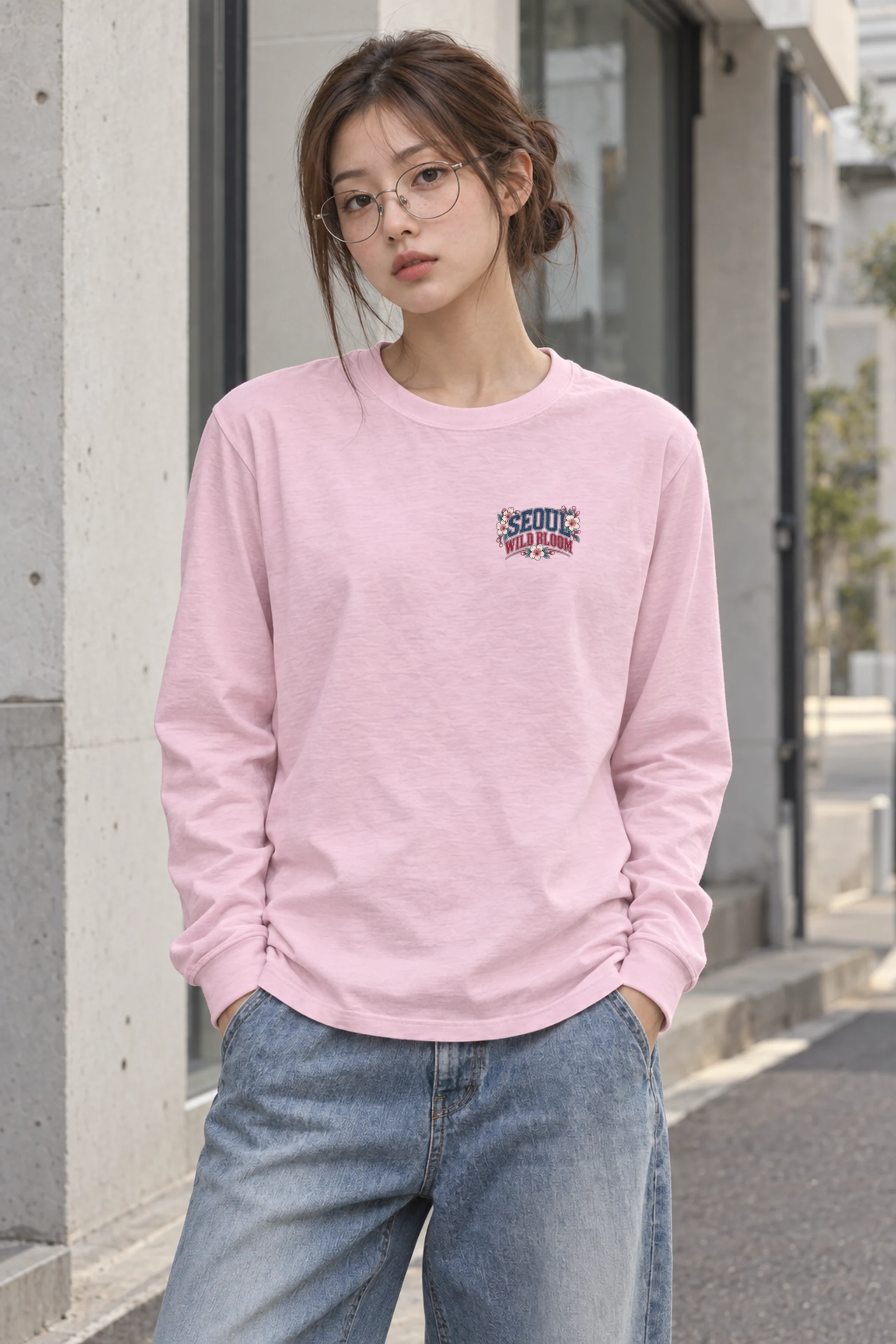 "Wild Bloom Seoul" Unisex Longsleeve T-shirt