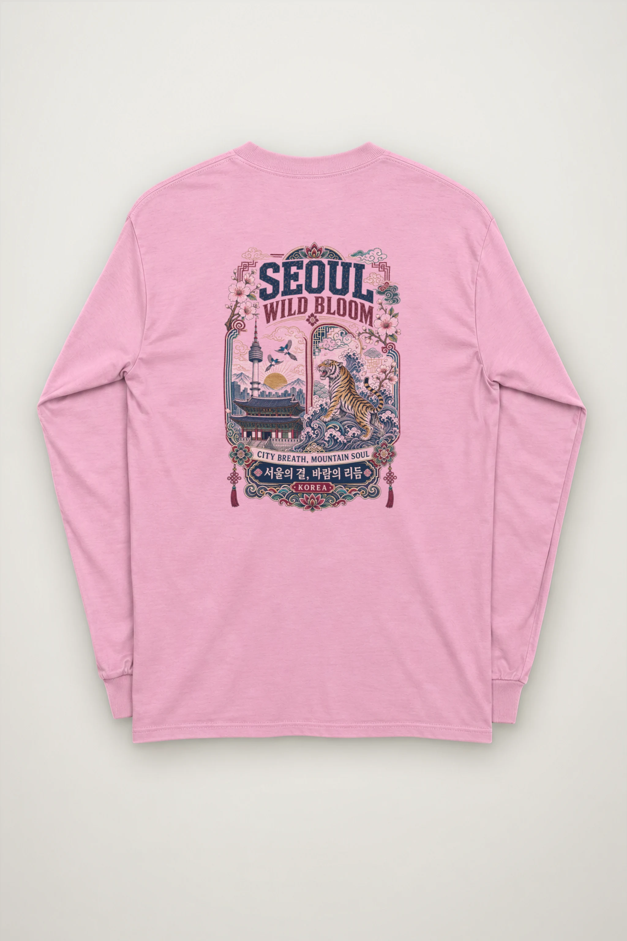 "Wild Bloom Seoul" Unisex Longsleeve T-shirt