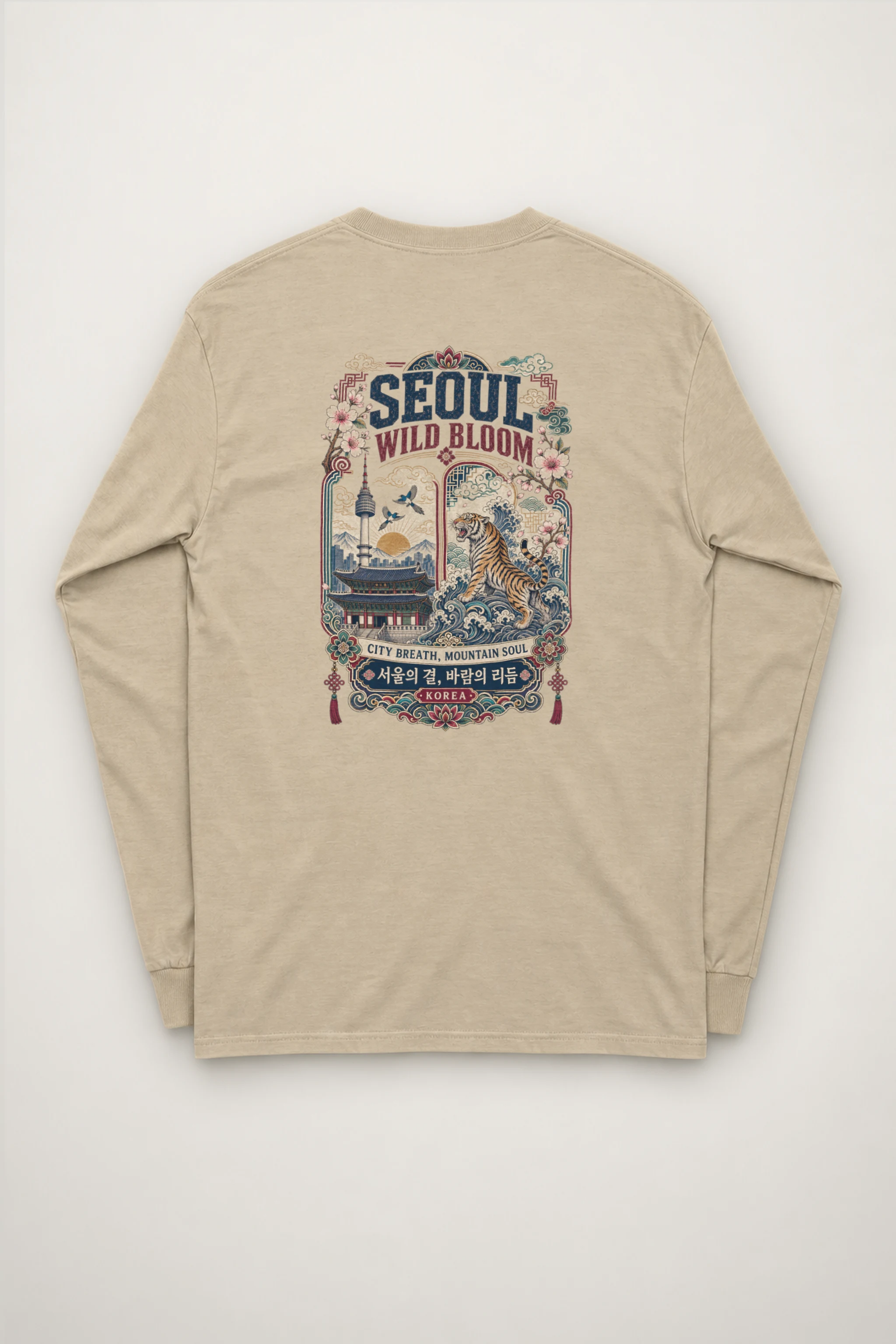 "Wild Bloom Seoul" Unisex Longsleeve T-shirt