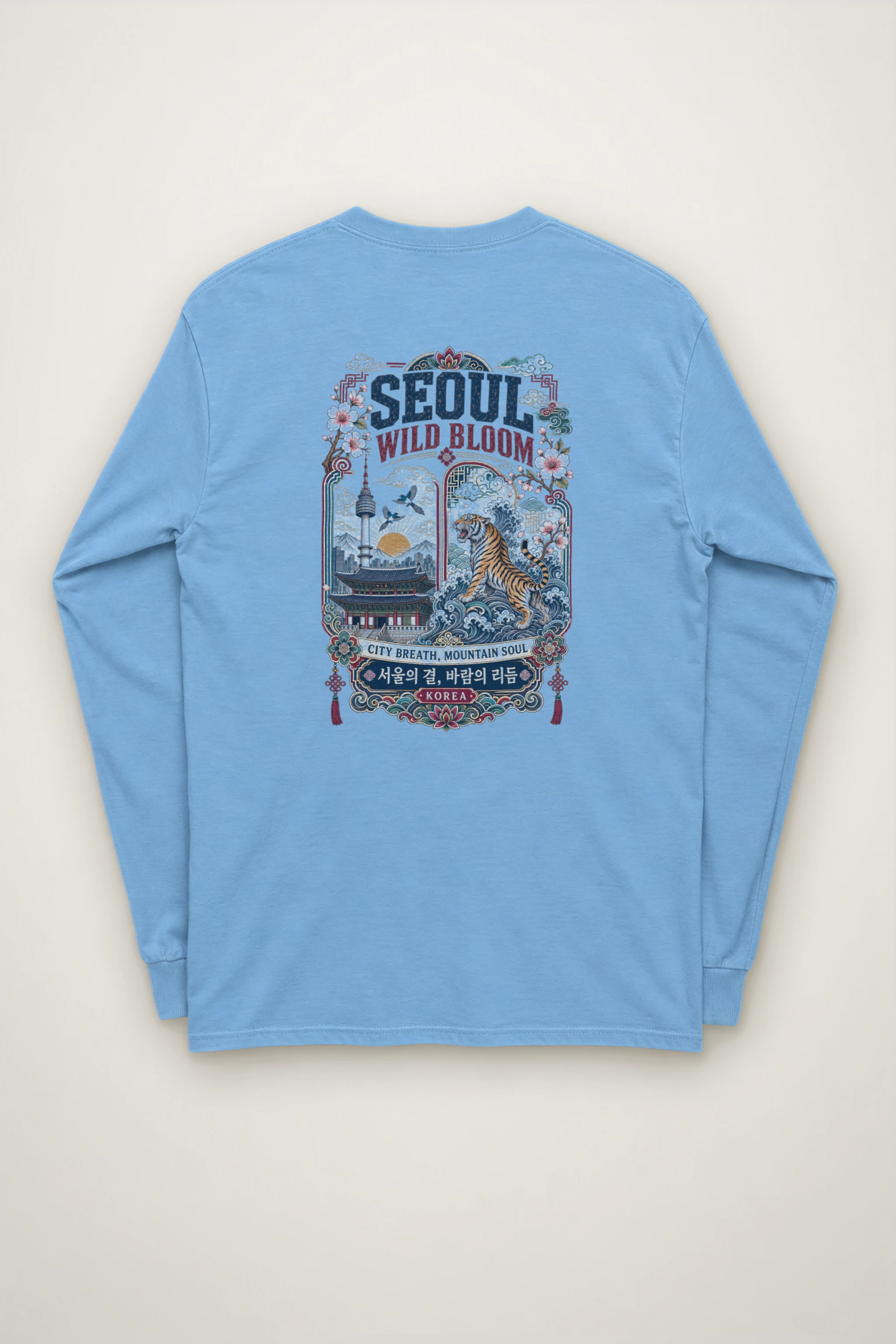 "Wild Bloom Seoul" Unisex Longsleeve T-shirt