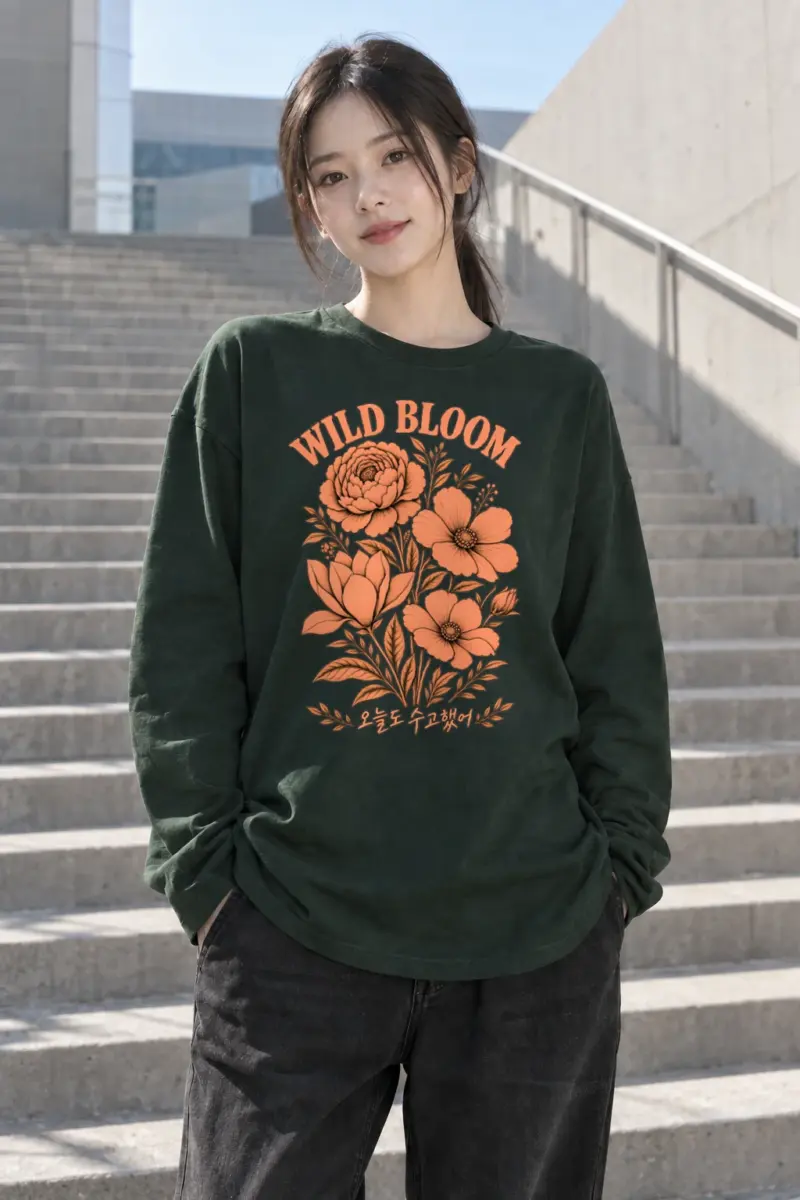 "Wild Bloom" Unisex Longsleeve T-shirt | Gildan 2400