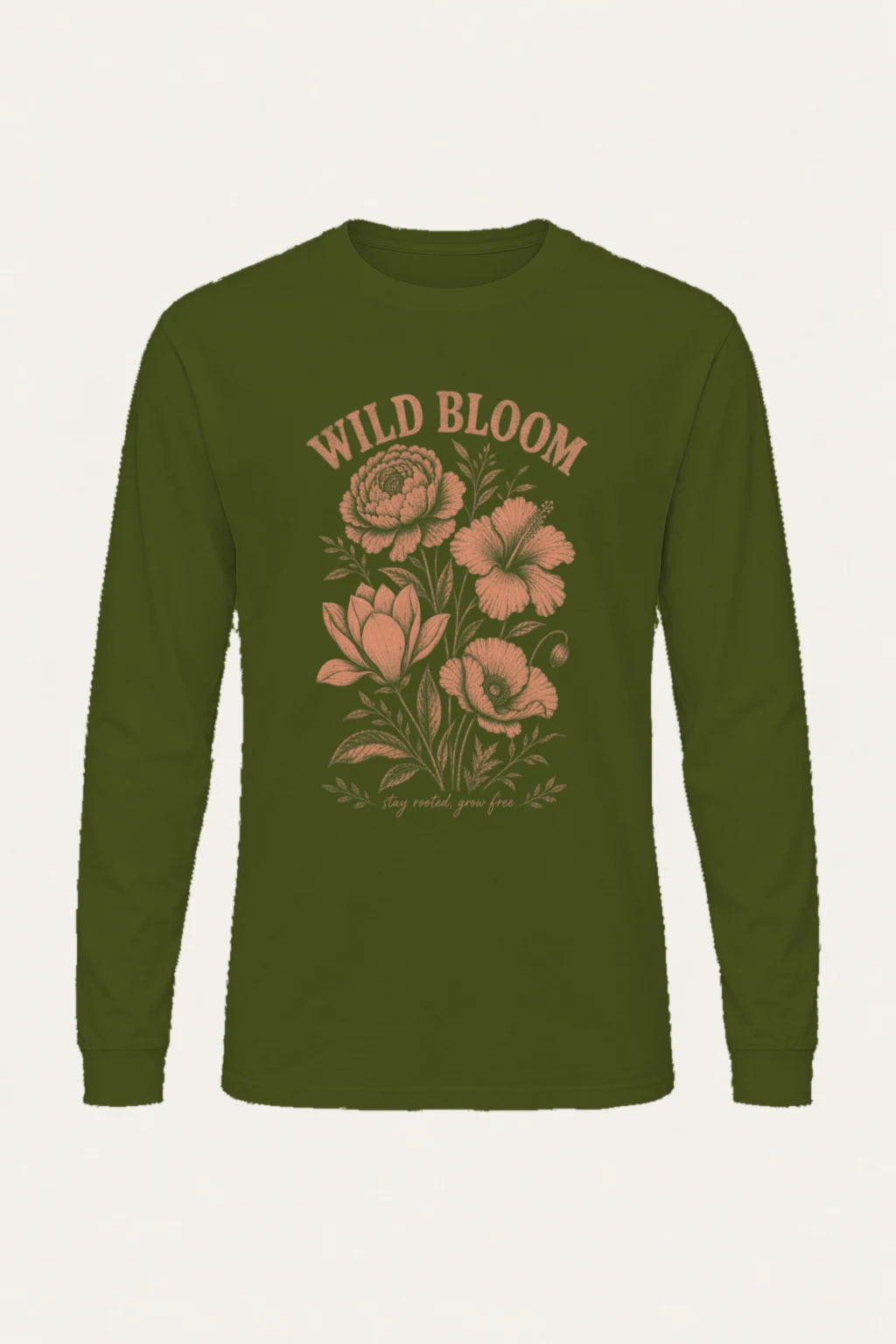 "Wild Bloom" Unisex Longsleeve T-shirt | Gildan 2400