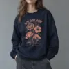 "Wild Bloom" Unisex Sponge Fleece Crewneck Sweatshirt | Bella + Canvas 3901