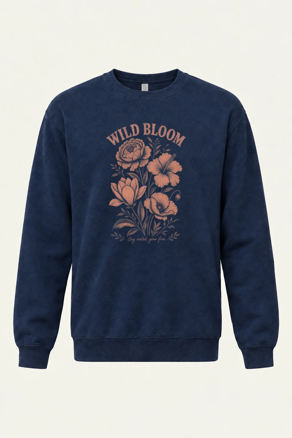 "Wild Bloom" Unisex Sponge Fleece Crewneck Sweatshirt | Bella + Canvas 3901
