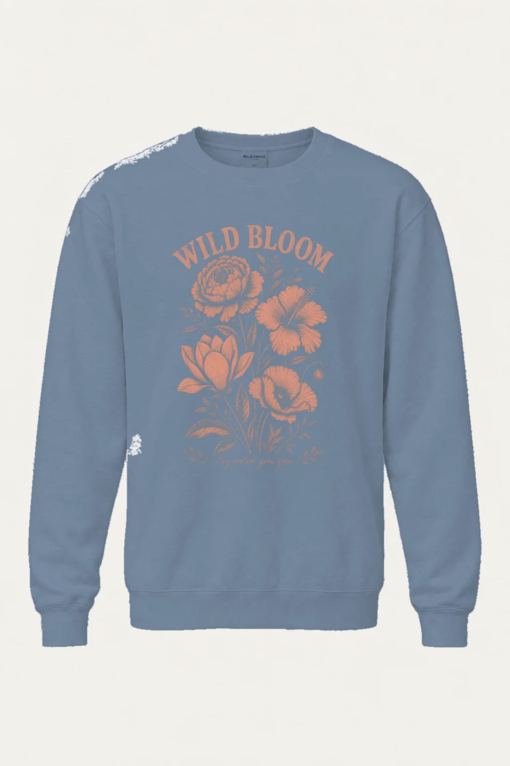 "Wild Bloom" Unisex Sponge Fleece Crewneck Sweatshirt | Bella + Canvas 3901