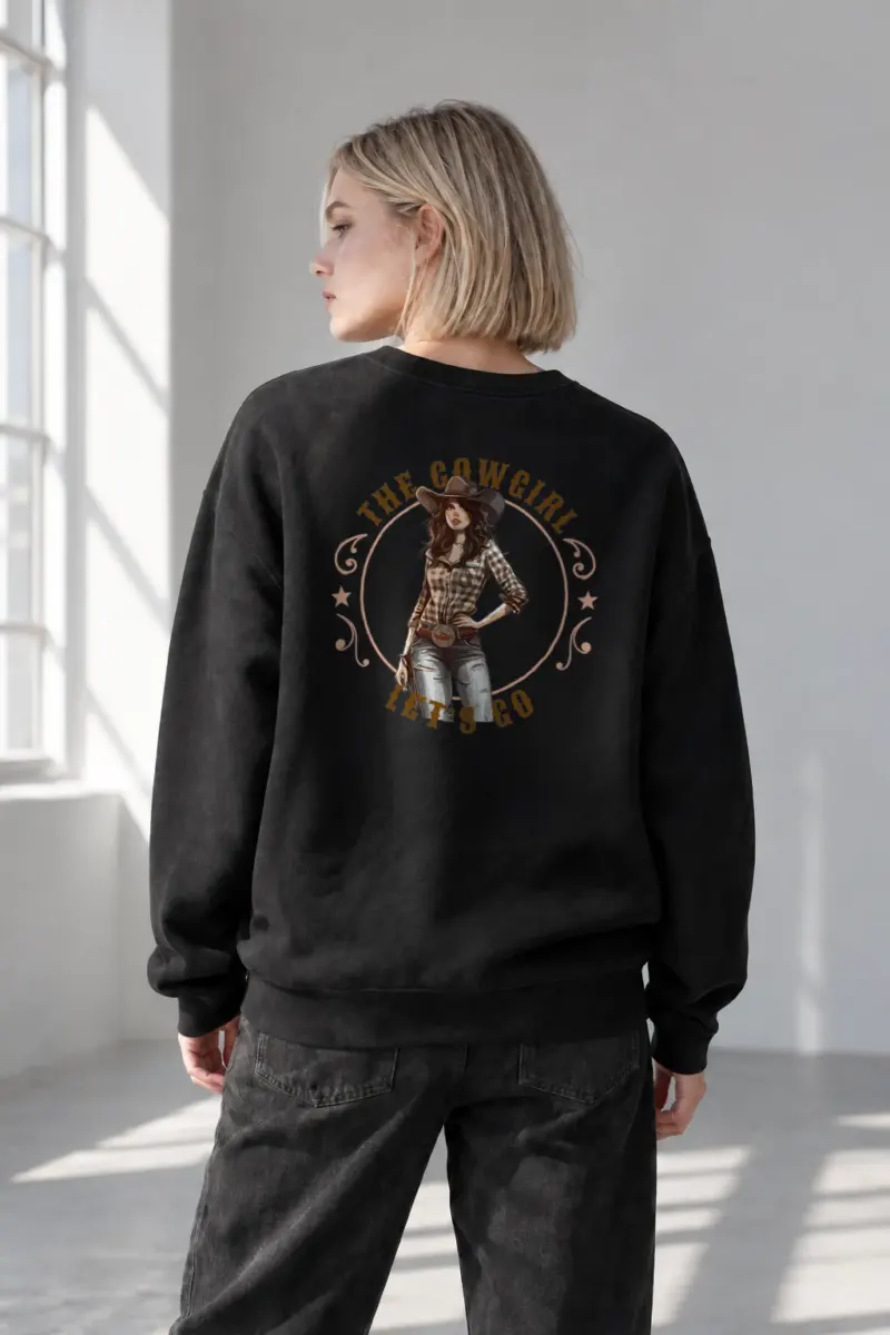 "Wild Cowgirl Ranch" Heavy Blend Unisex Crewneck Sweatshirt | Gildan 18000