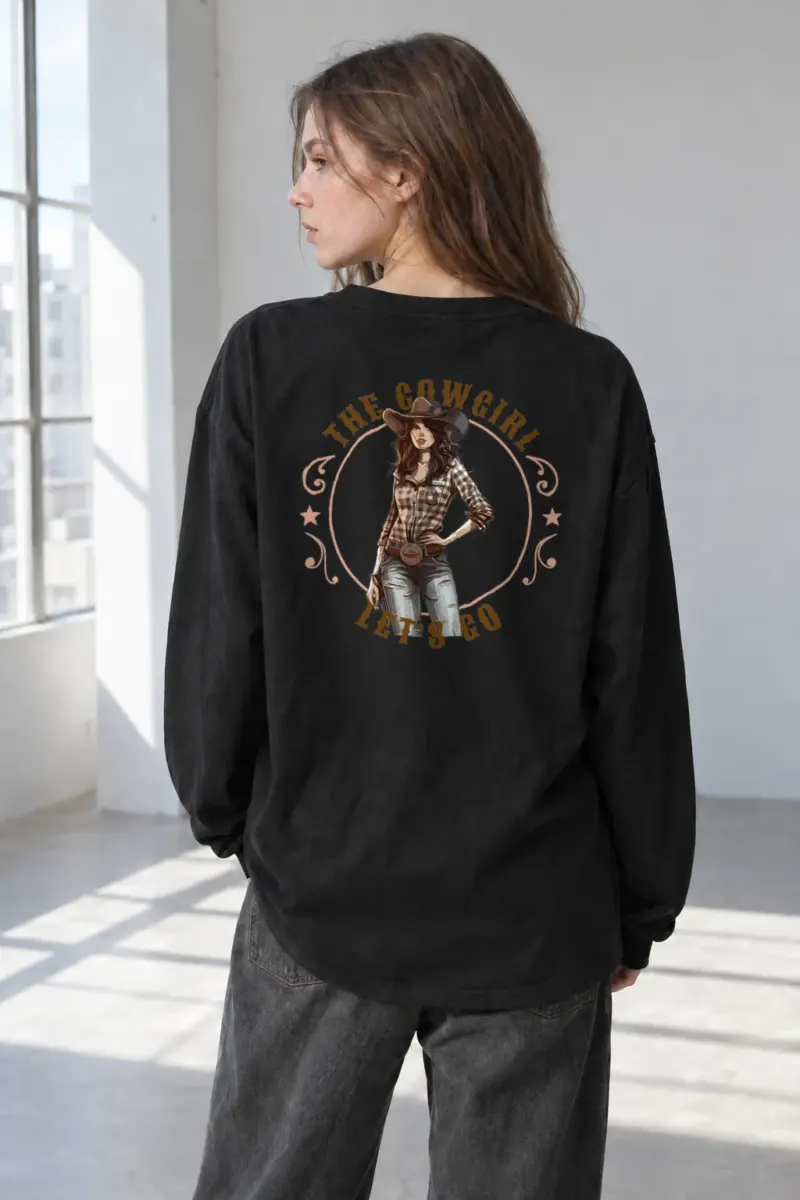 “Wild Cowgirl” Unisex Longsleeve T-shirt | Gildan 2400
