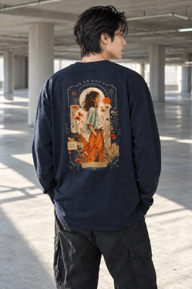“Wild Flower Moment” Unisex Longsleeve T-shirt | Gildan 2400