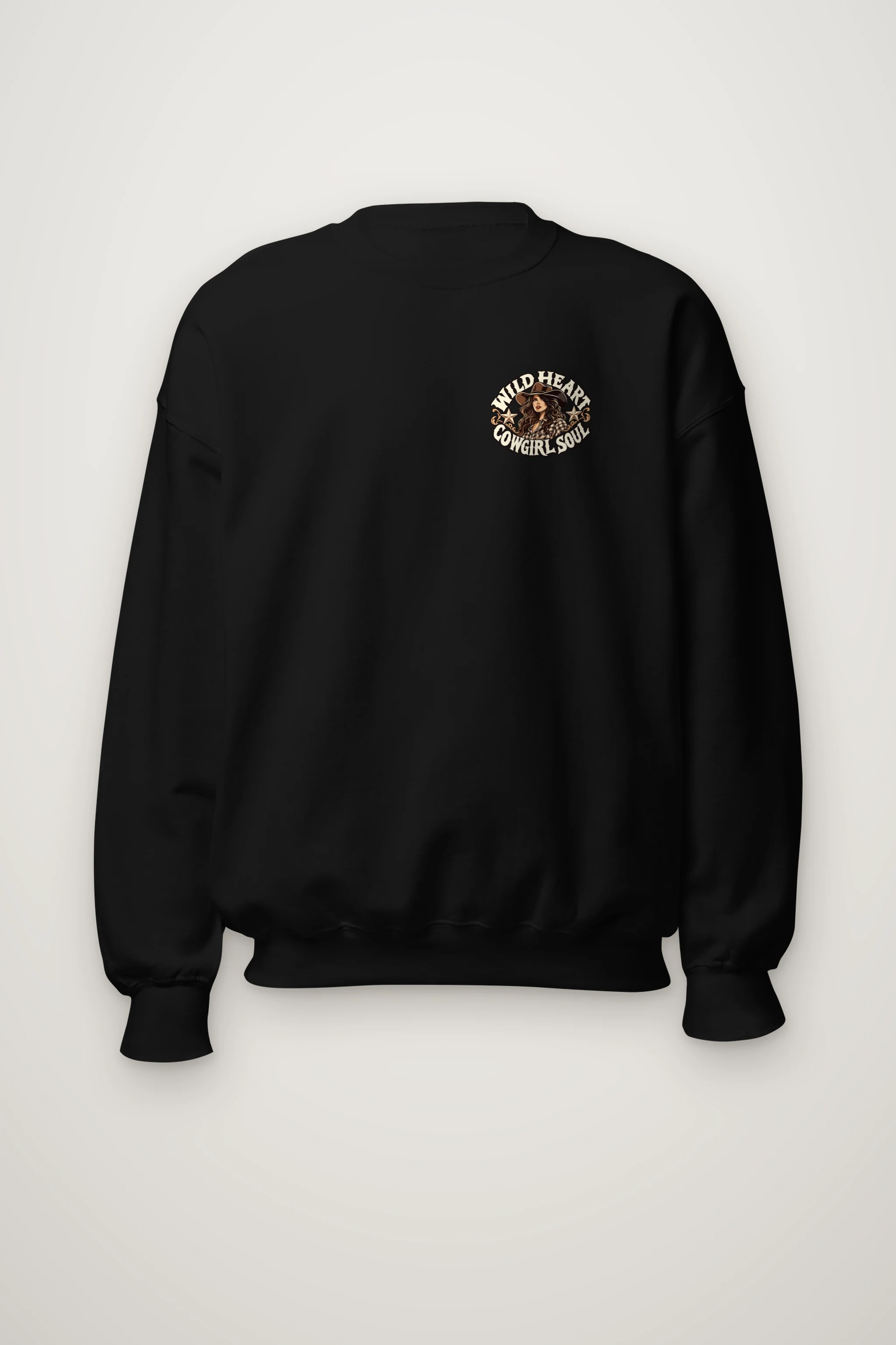 "Wild Heart Cowgirl Soul" Heavy Blend Unisex Crewneck Sweatshirt