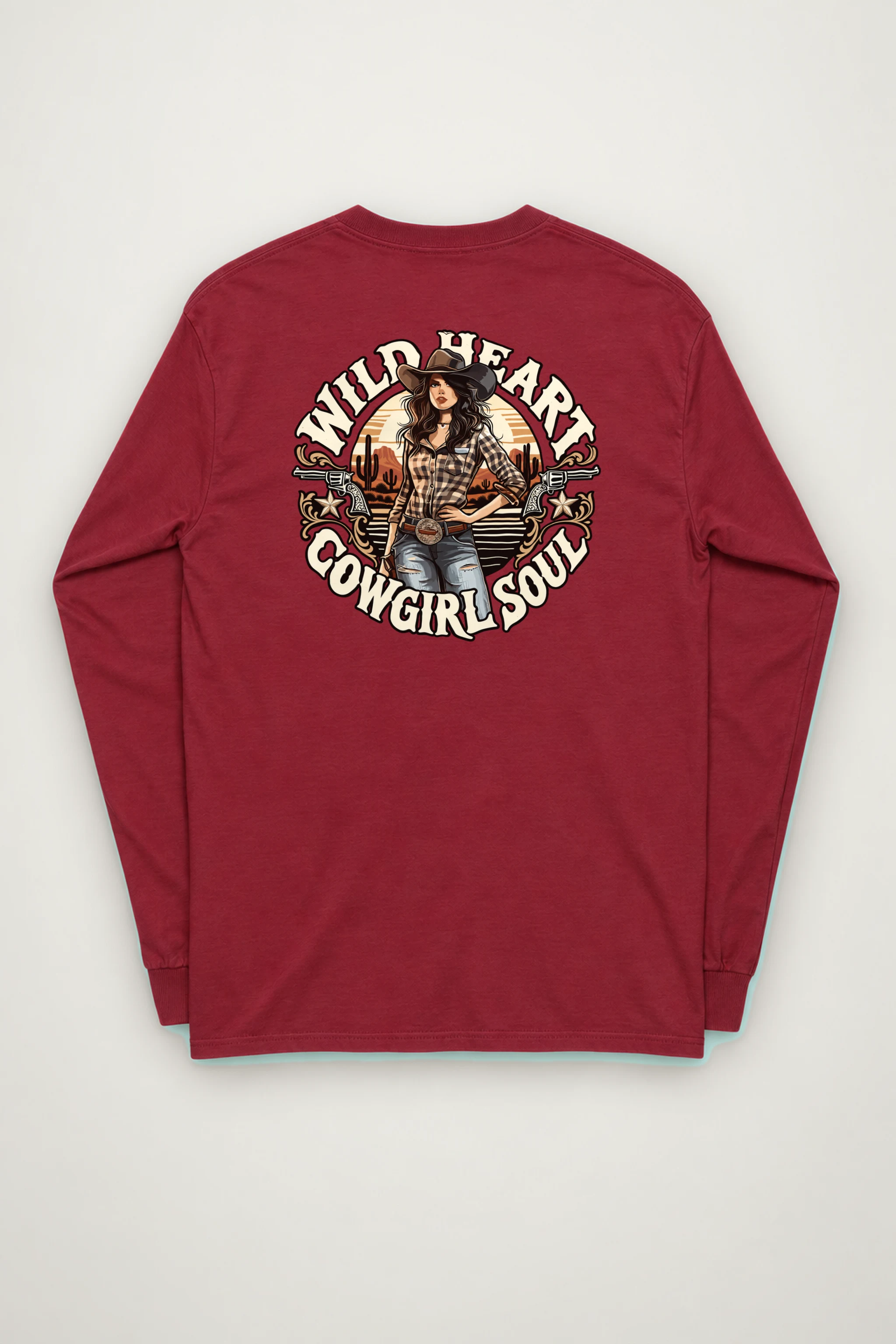 "Wild Heart Cowgirl Soul" Unisex Longsleeve T-shirt