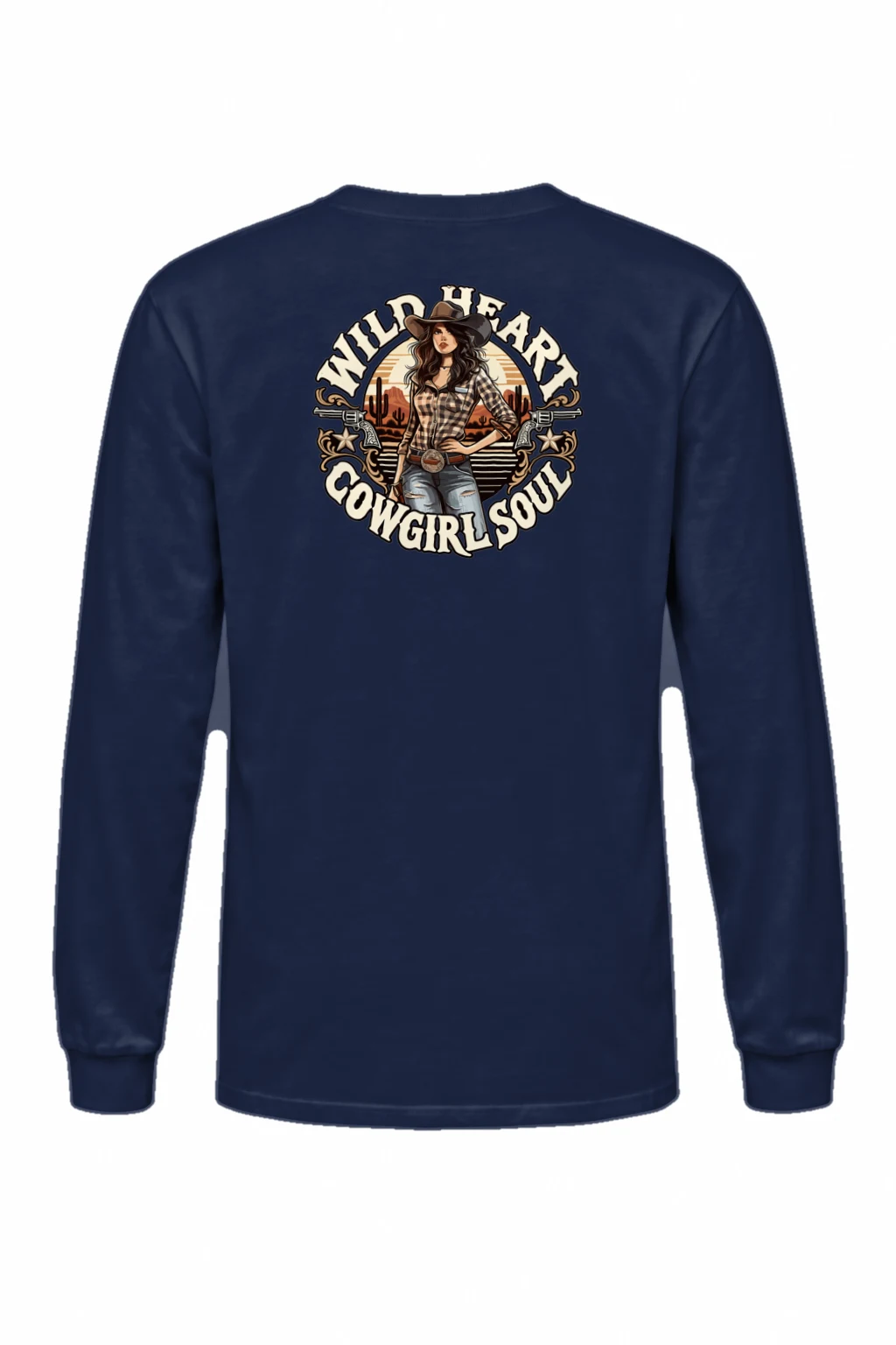 "Wild Heart Cowgirl Soul" Unisex Longsleeve T-shirt | Gildan 2400