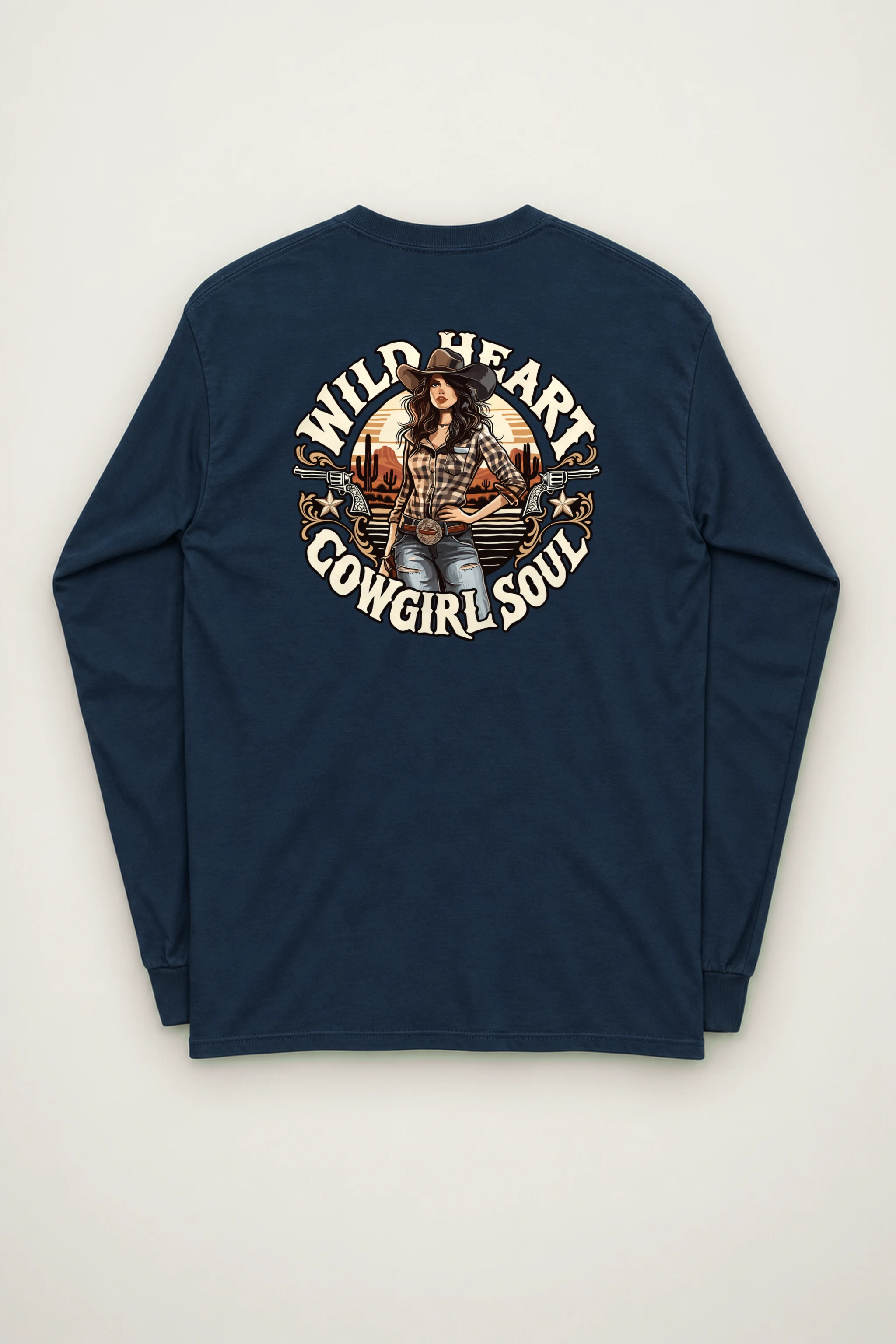 "Wild Heart Cowgirl Soul" Unisex Longsleeve T-shirt