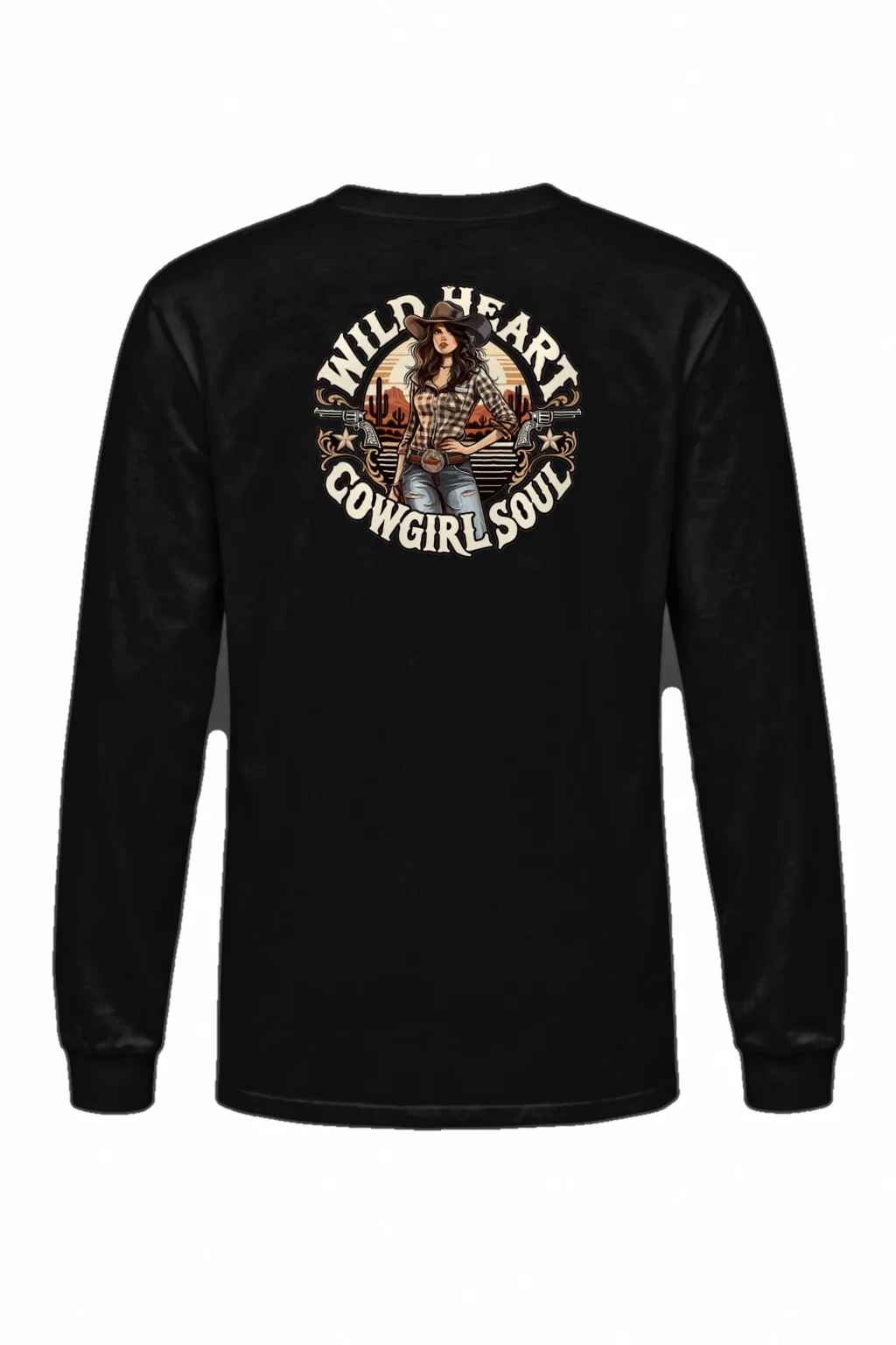 "Wild Heart Cowgirl Soul" Unisex Longsleeve T-shirt | Gildan 2400
