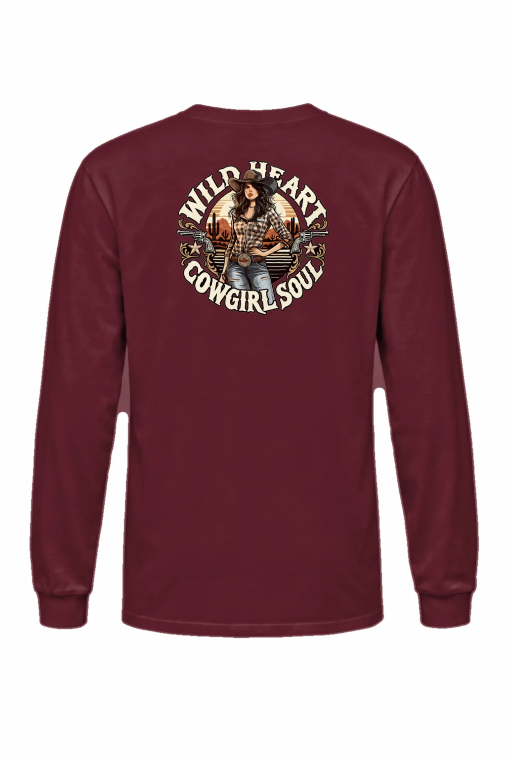 "Wild Heart Cowgirl Soul" Unisex Longsleeve T-shirt | Gildan 2400