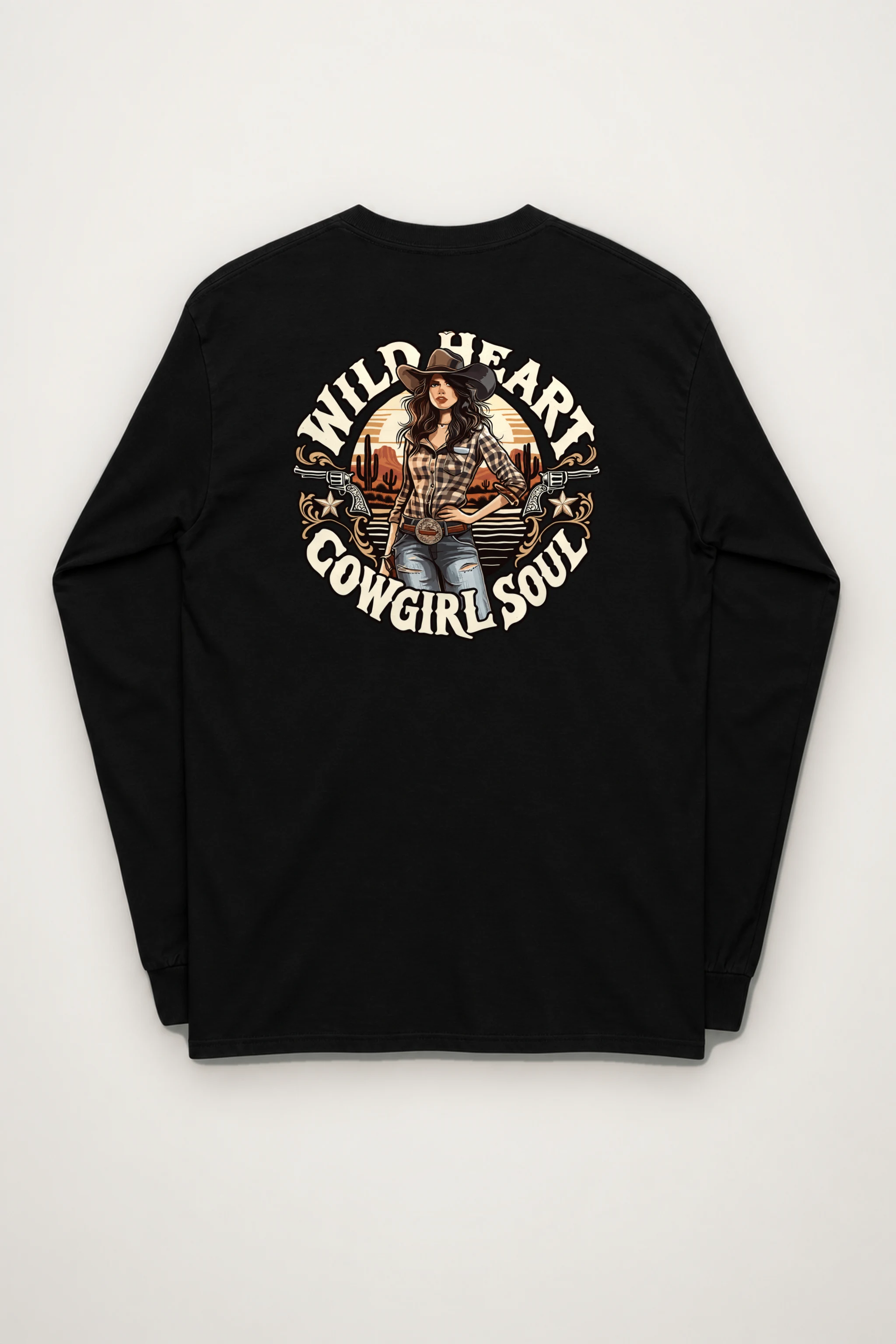 "Wild Heart Cowgirl Soul" Unisex Longsleeve T-shirt