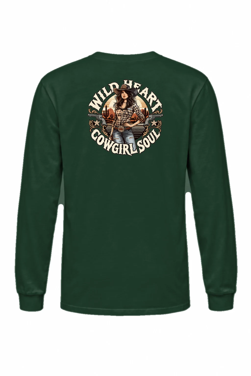 "Wild Heart Cowgirl Soul" Unisex Longsleeve T-shirt | Gildan 2400