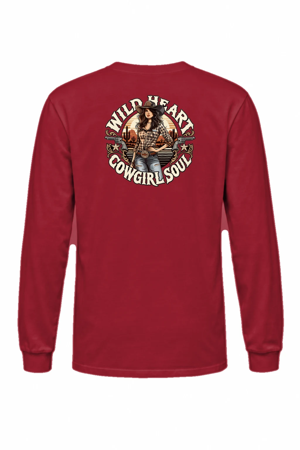 "Wild Heart Cowgirl Soul" Unisex Longsleeve T-shirt | Gildan 2400