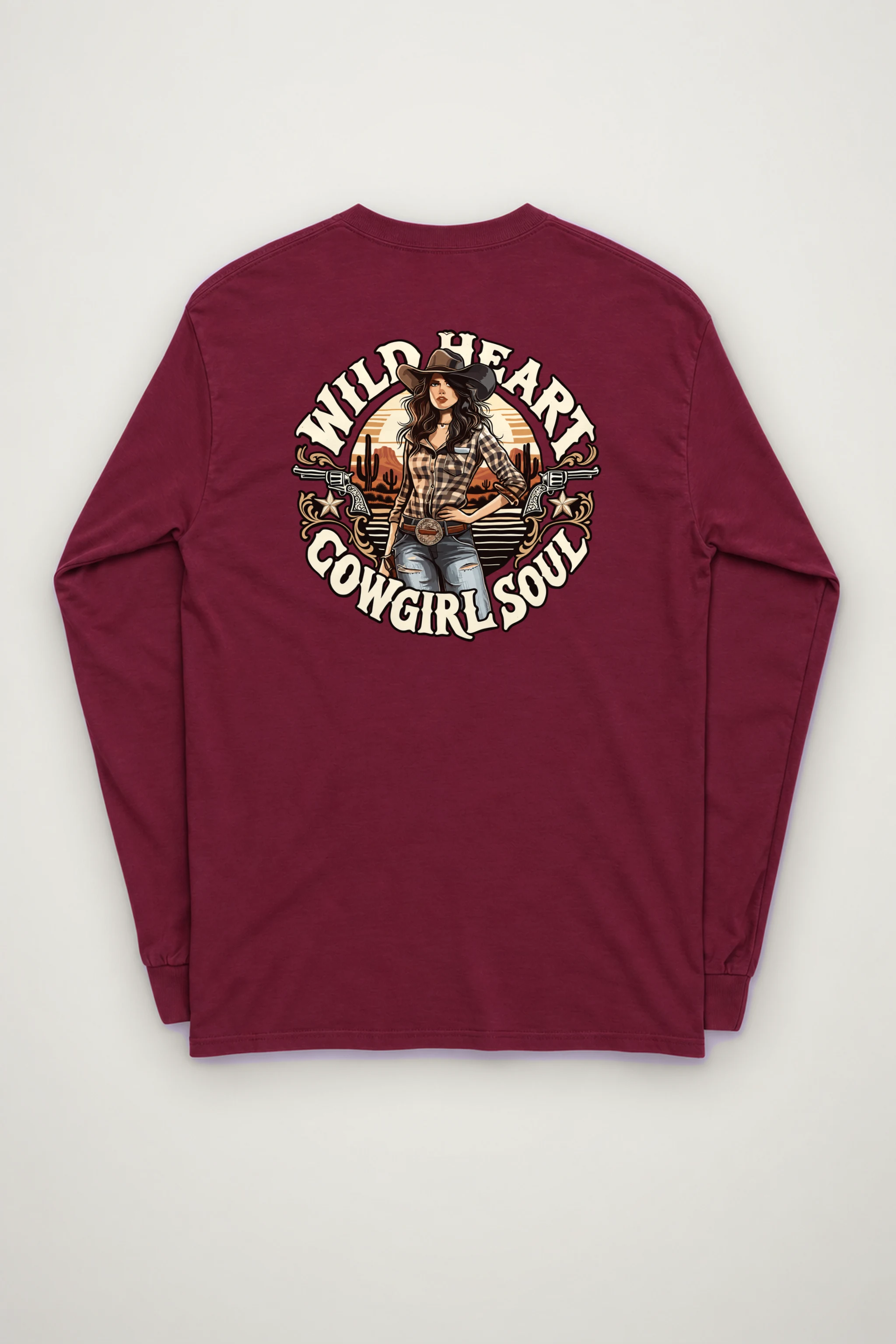 "Wild Heart Cowgirl Soul" Unisex Longsleeve T-shirt