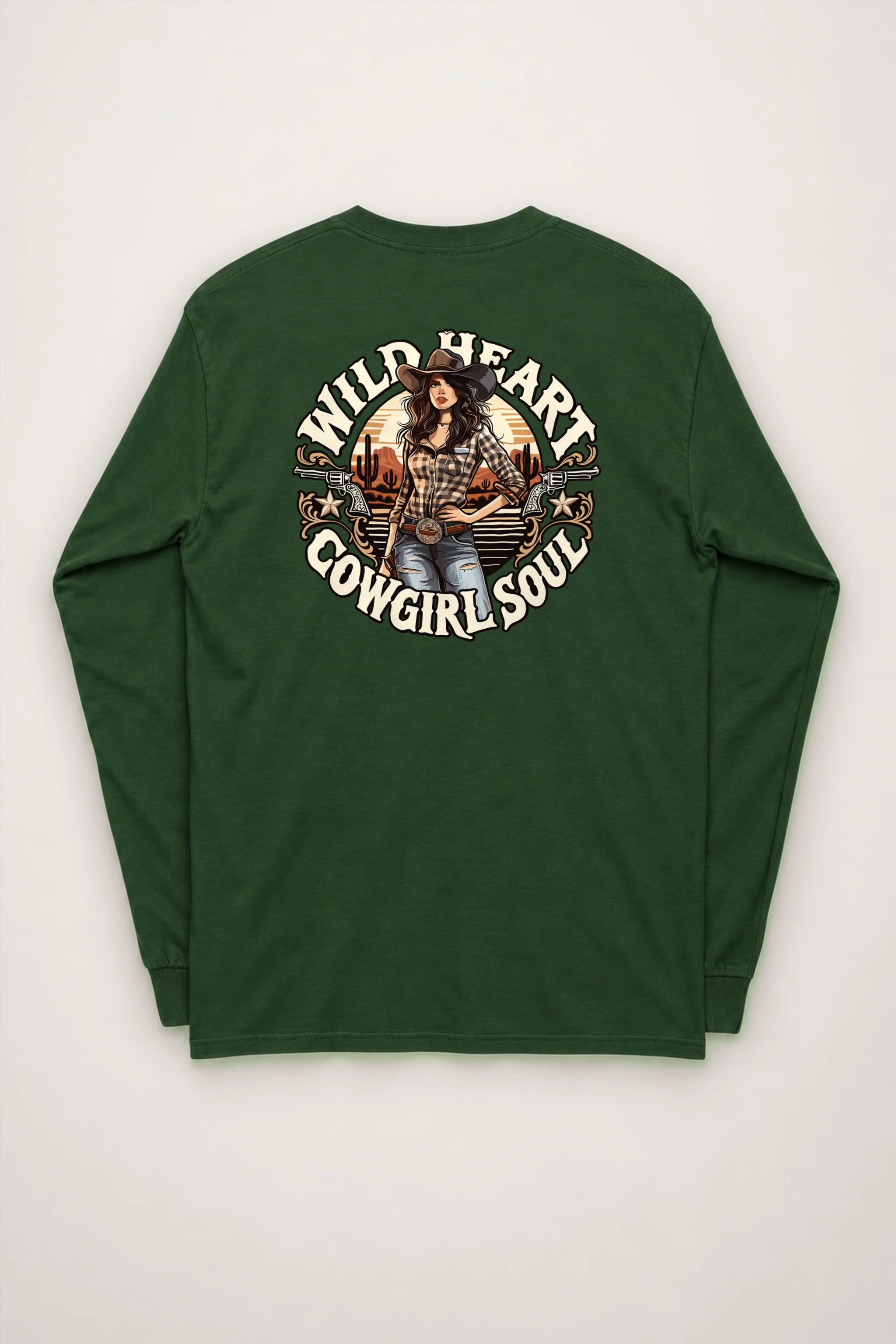 "Wild Heart Cowgirl Soul" Unisex Longsleeve T-shirt