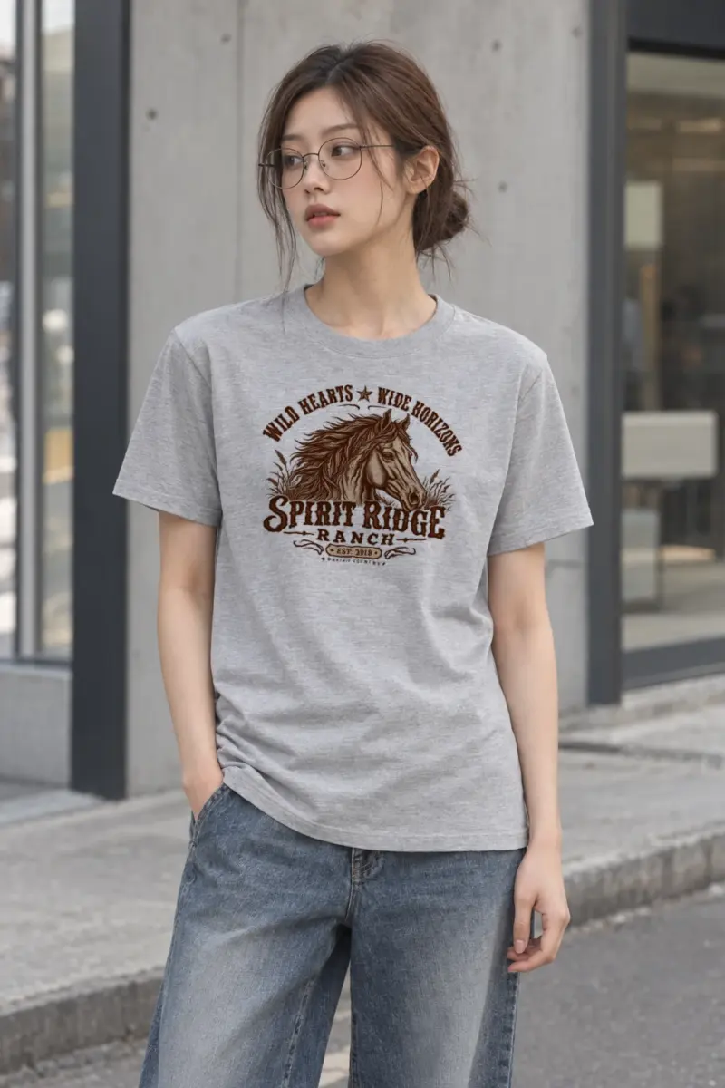 "Wild Hearts" Heavyweight Unisex Crewneck T-shirt