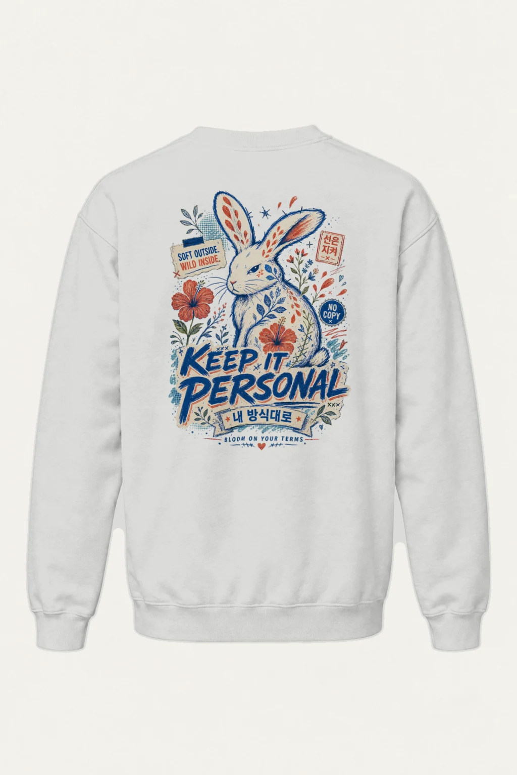 "Wild Inside Rabbit" Heavy Blend Unisex Crewneck Sweatshirt | Gildan 18000