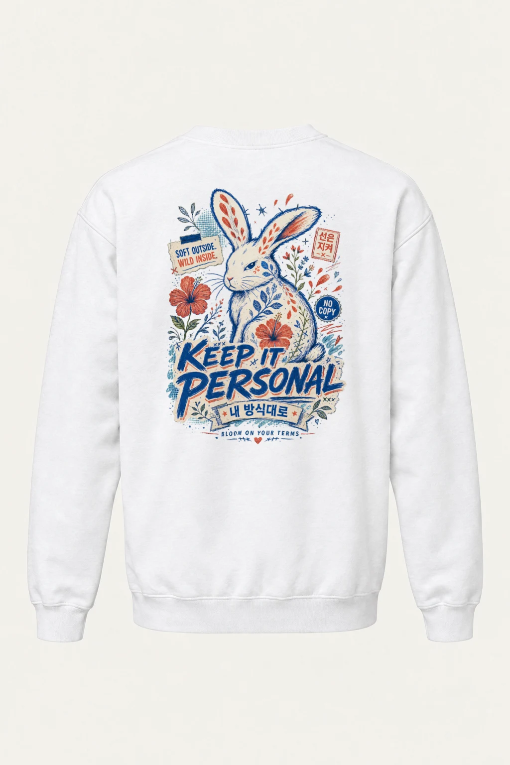 "Wild Inside Rabbit" Heavy Blend Unisex Crewneck Sweatshirt | Gildan 18000