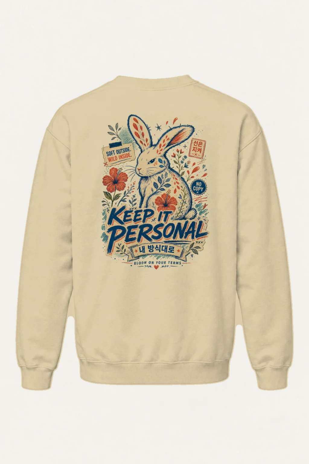 "Wild Inside Rabbit" Heavy Blend Unisex Crewneck Sweatshirt | Gildan 18000