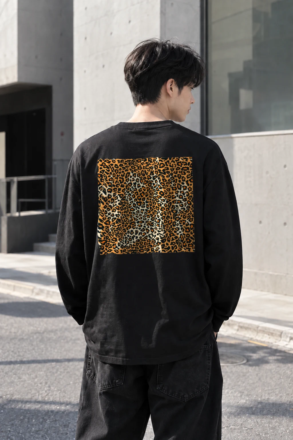 "Wild Leopard Pattern" Unisex Longsleeve T-shirt | Gildan 2400