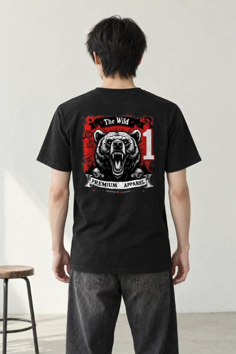 "Wild Premium Apparel" Heavyweight Unisex Crewneck T-shirt | Gildan 5000